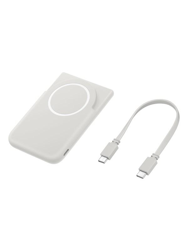 Samsung Magnet Wireless Battery Pack 5000mAh - Beige Powerbank (Akku) - Beige - 5000 mAh