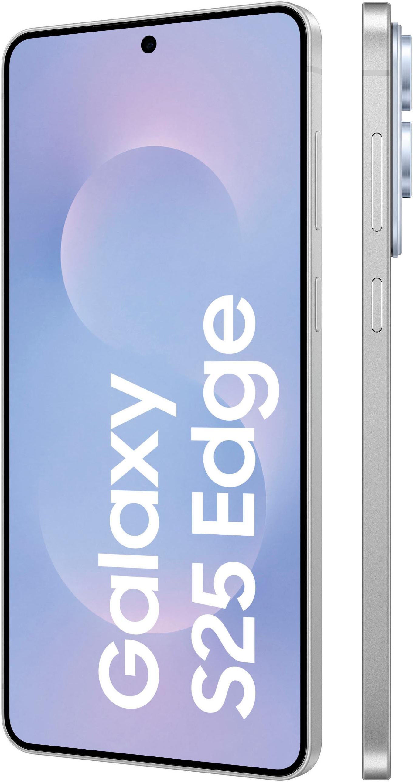 SAMSUNG Smartphone "Galaxy S25 Edge", blau (titanium icyblau), 512 GB, Anzüge, Smartphone
