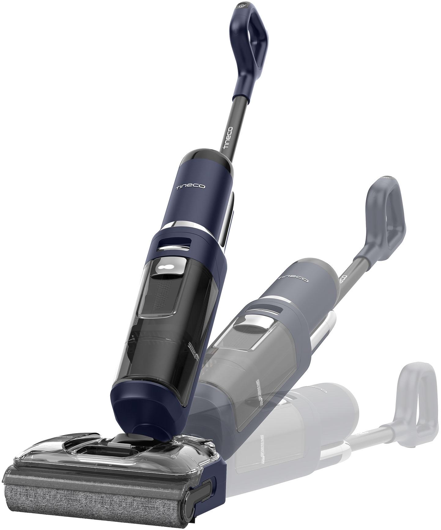 TINECO Nass-Trocken-Sauger "Floor One S7 Stretch, 85 Grad Heißluft-Trocknung, 180 Grad Neigung", blau (dunkelblau), B:22,1cm H:110,4cm T:26,7cm, Mehrz