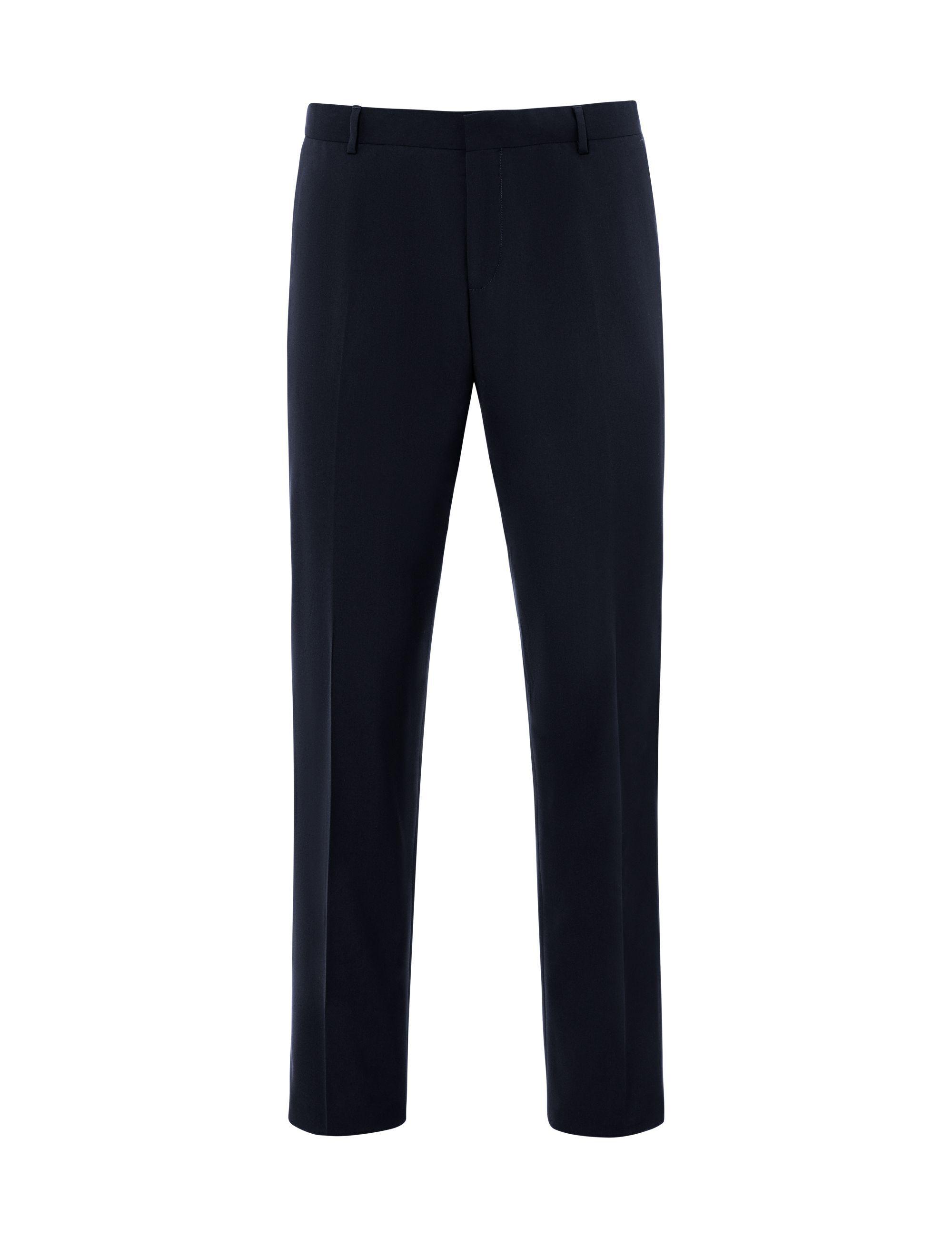Anzughose THOMAS GOODWIN "Hose", Herren, Gr. 56, Normalgrößen, blau (navy), 80% Polyester, 20% Viskose, unifarben, slim fit lang, Hosen Anzughose,