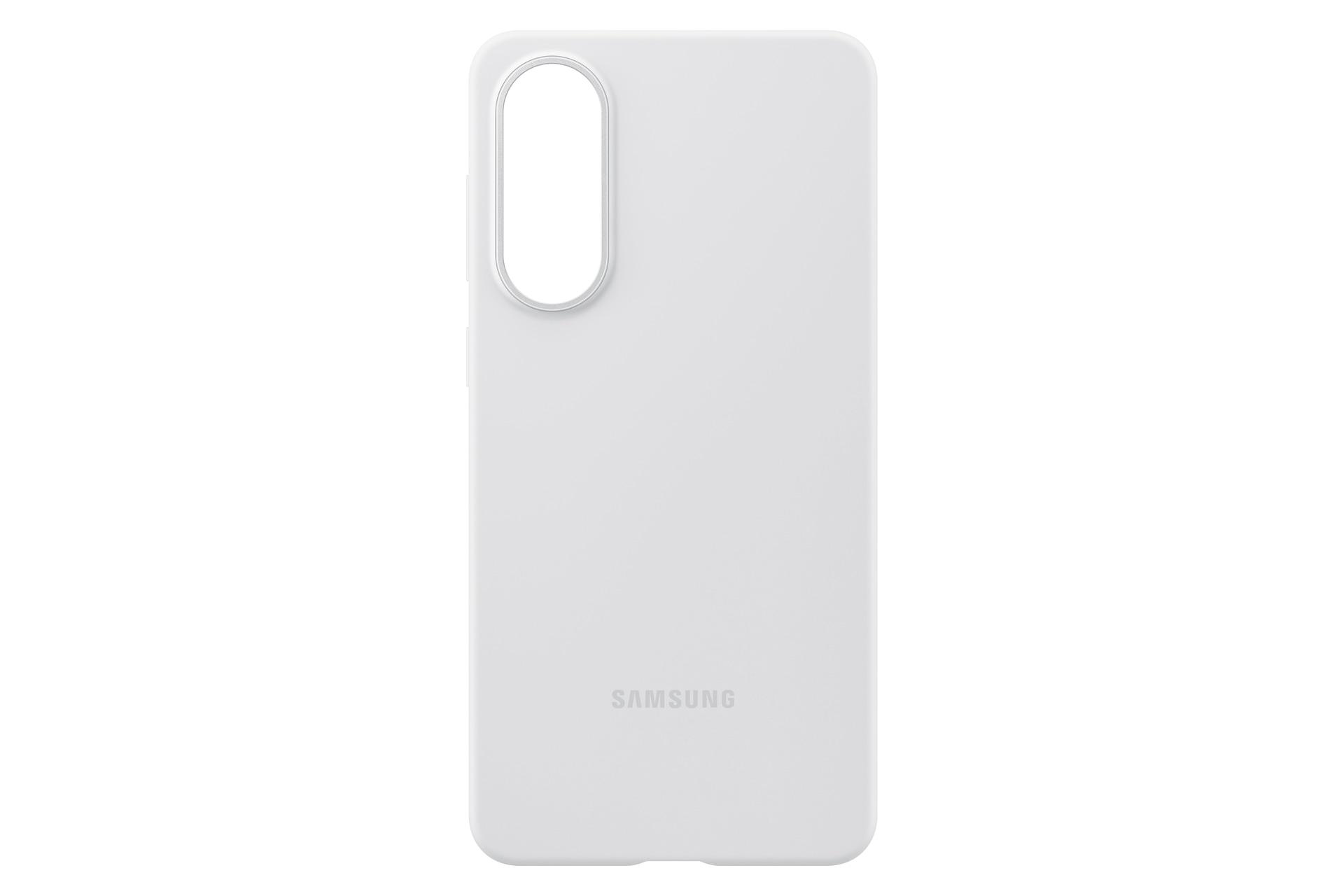 SAMSUNG Backcover "Silicone Case für Samsung Galaxy S25 Edge", grau (hellgrau), Samsung Galaxy S25 Edge, Hüllen, Backcover, Schutzhülle, Handyschutzhü