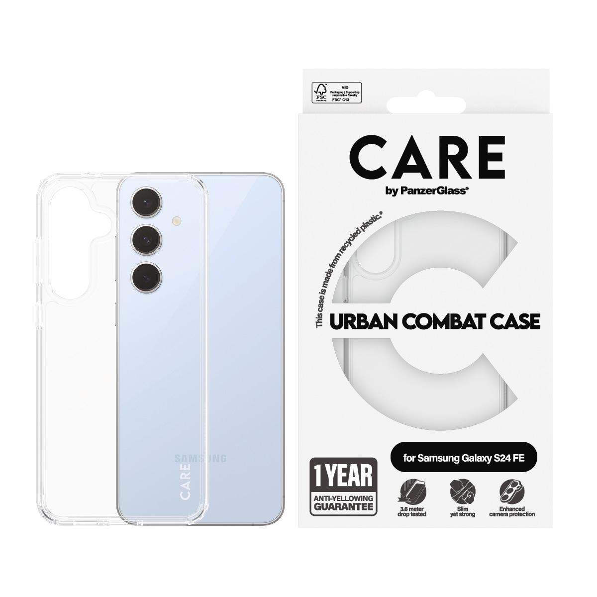 CARE BY PANZERGLASS Handyhülle "Urban Combat Case", transparent, B:11cm H:2cm T:19,5cm, Hüllen, Backcover, Schutzhülle, Handyschutzhülle, Case, Schutz