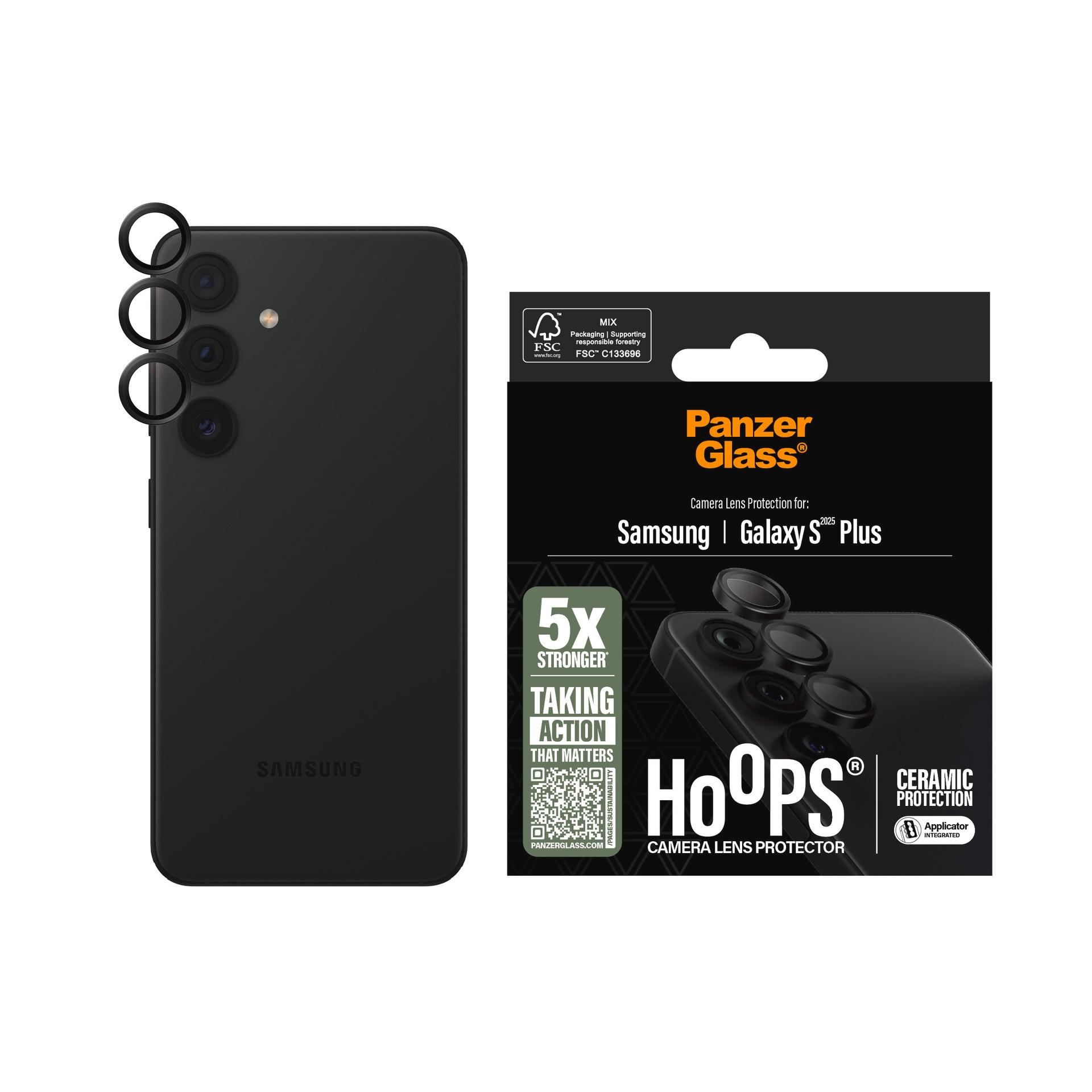 PANZERGLASS Displayschutzglas "Hoop Camera Lens Protection", transparent, B:11cm H:1cm T:13mm, Displayfolien, Kameraschutz, Schutzfolie, Schutzglas, k