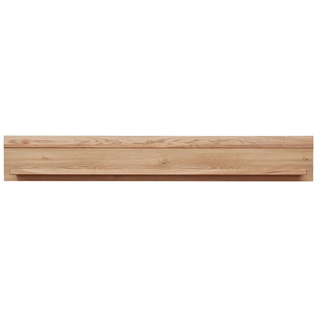 Linea Natura Wandboard, Eschefarben, Eiche Artisan, Holz, Holzwerkstoff, Esche, massiv, 150x22x24 cm, Holzmöbel, Wohnwände Holz, Wohnwand Serien