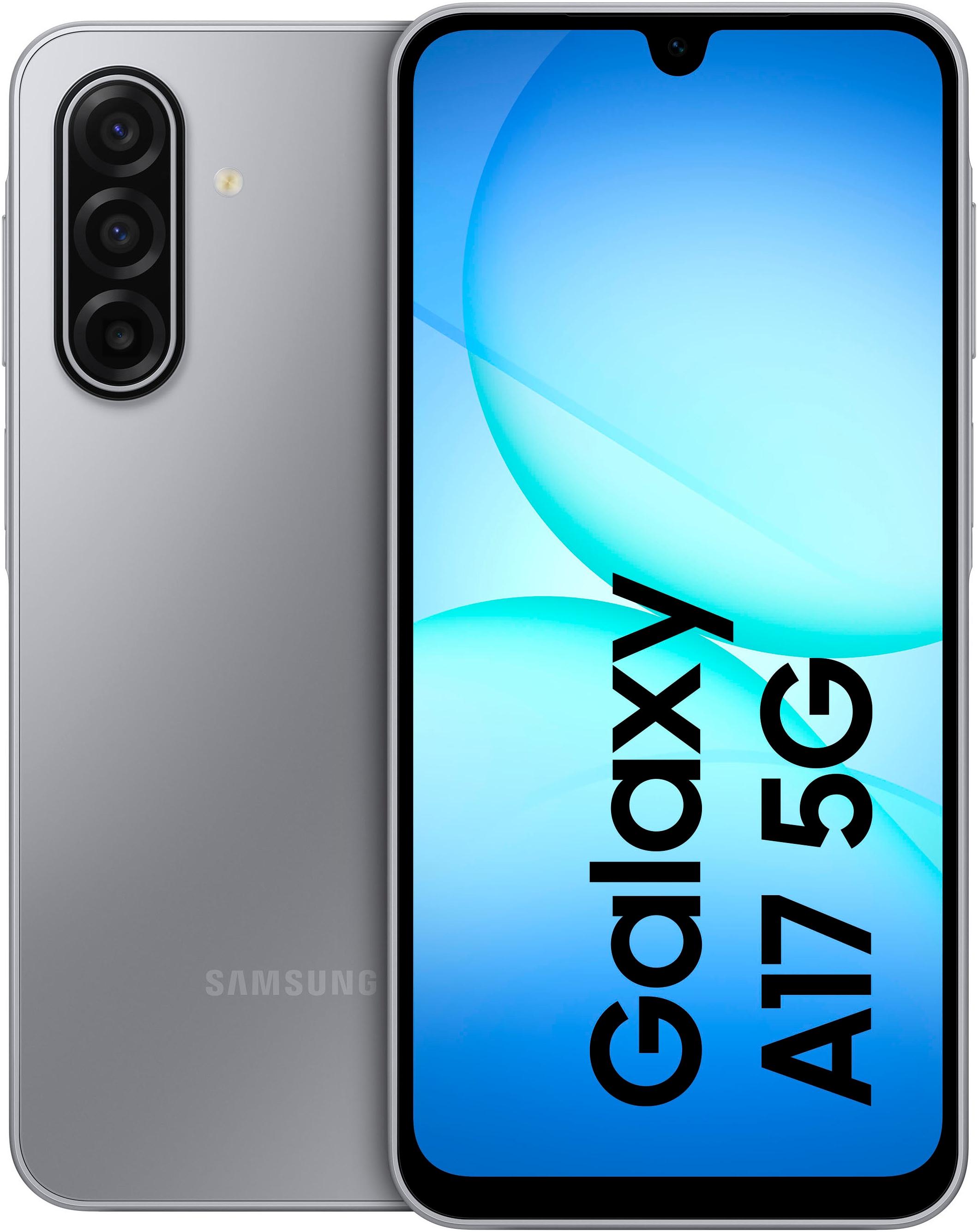 SAMSUNG Smartphone "Galaxy A17 5G", Energieeffizienz: B, grau, 256 GB, Mobiltelefone, Smartphone