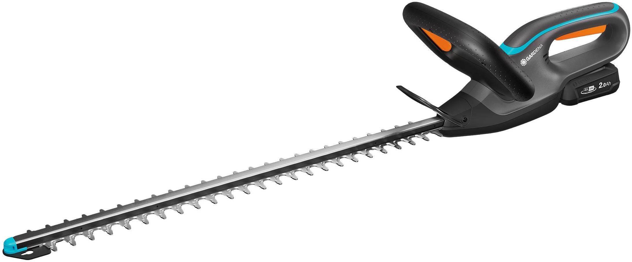 Akku-Heckenschere GARDENA “EasyCut 55/18V P4A Ready-To-Use Set”, anthrazit, Gartenscheren-Maschinen, Inkl. Akku und Ladegerät