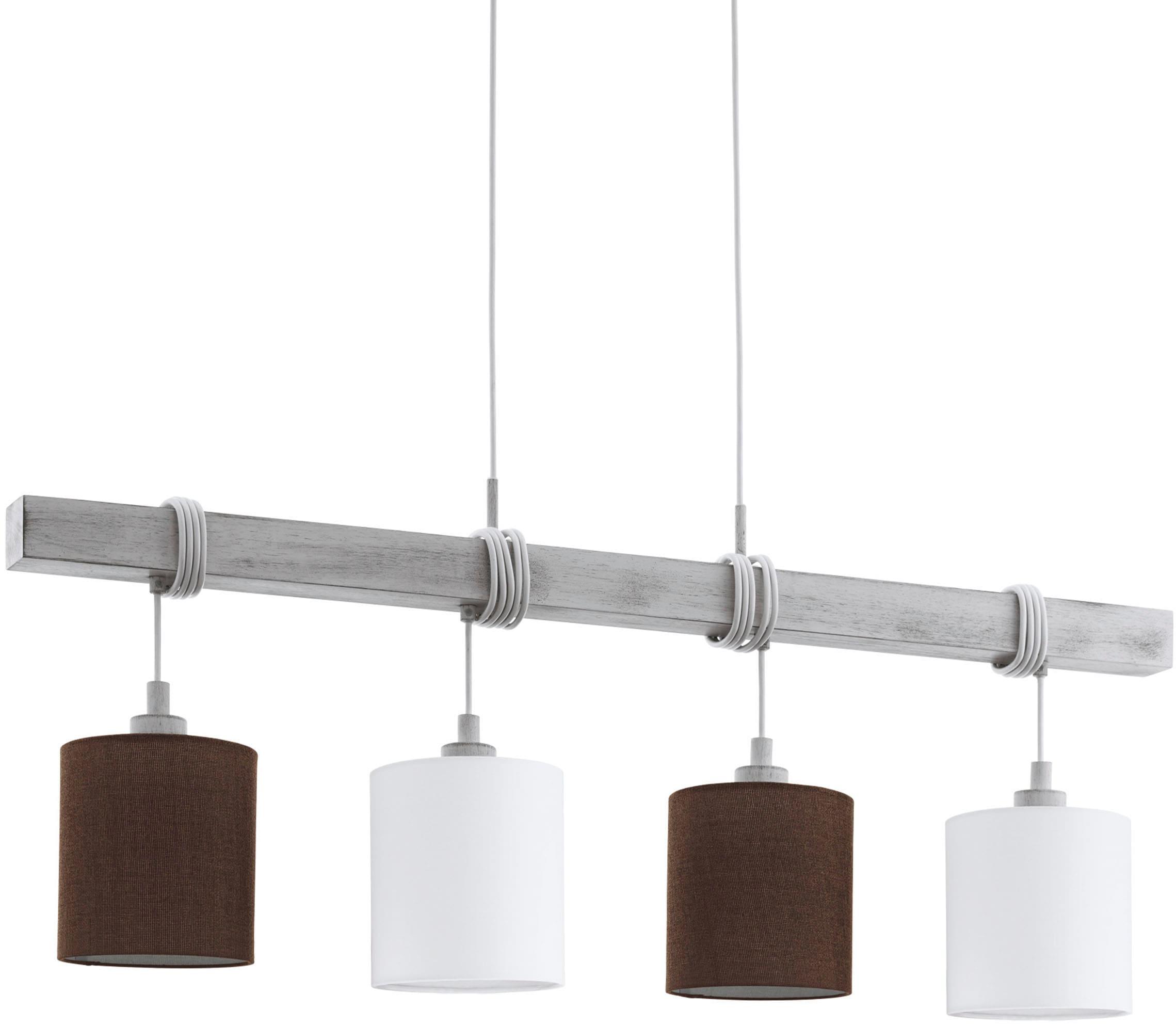 EGLO Pendelleuchte "TOWNSHEND 2", braun (weiß, braun), 4, Leuchten, Hängeleuchte, Hängelampe, Pendelleuchte