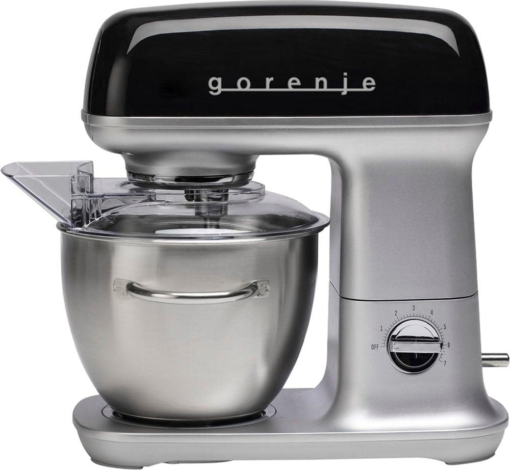 GORENJE Küchenmaschine “MMC 1000 RL”, schwarz, B:36cm H:37,2cm T:27cm, Küchenmaschinen, Retro Design, Küchenmaschine