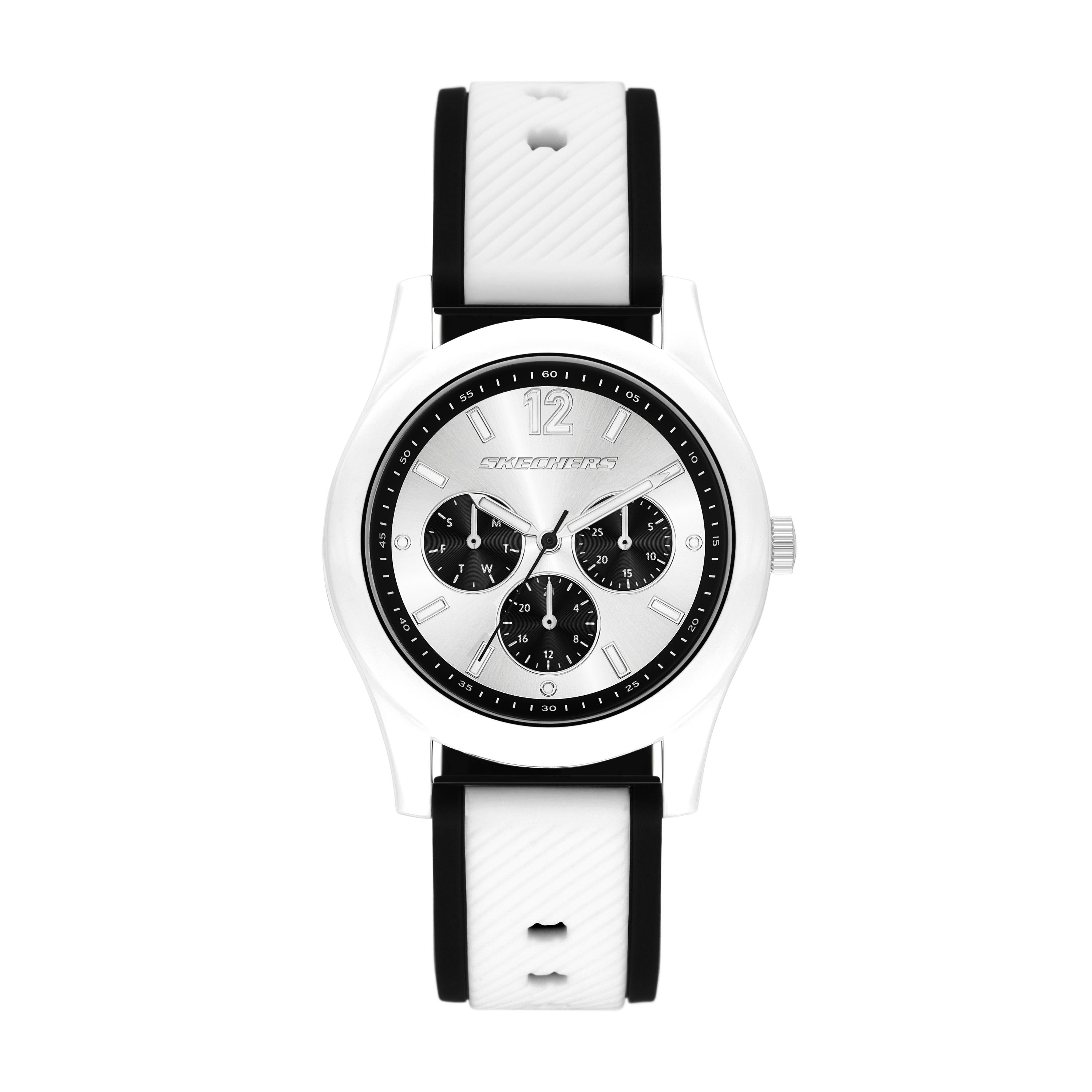 Quarzuhr SKECHERS “Brooklake”, weiß, schwarz, Armbanduhren