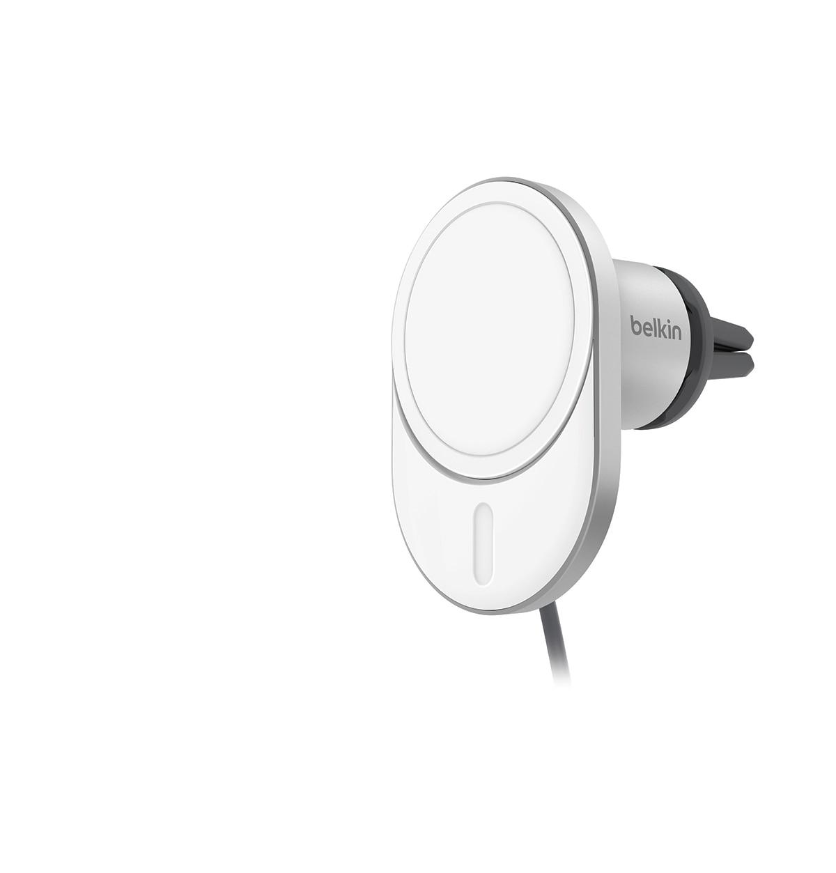 BELKIN Wireless Charger "BoostCharge Magnetisches Kfz-Ladegerät Qi2, ohne Netzteil", silber, B:10cm H:4,95cm T:10,4cm, Ladegeräte, Wireless Charger