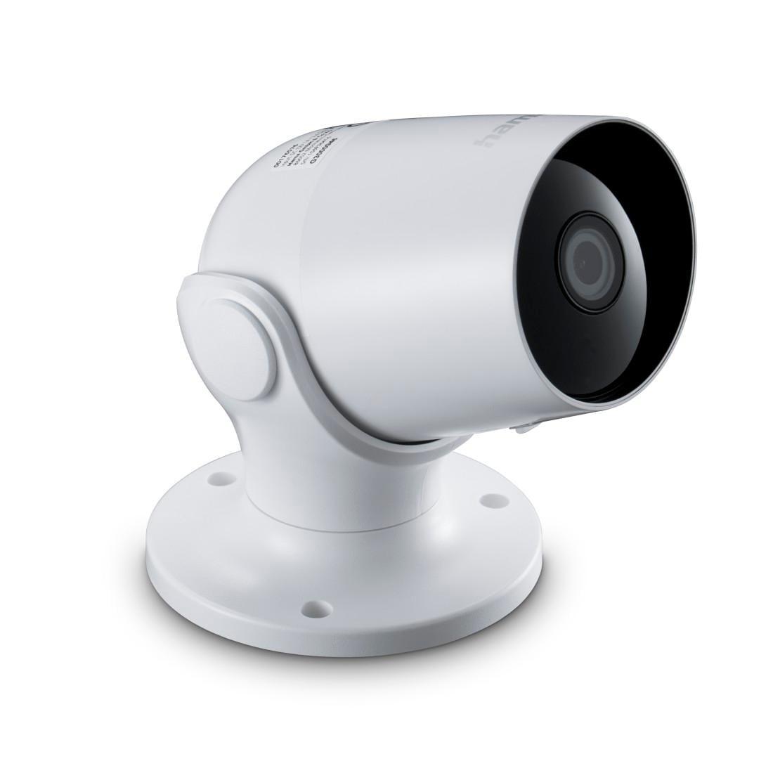 HAMA Überwachungskamera "WLAN-Kamera für außen (Aufzeichnung, Nachtsicht, Full HD 1080p)", weiß, B:8cm H:13,2cm T:8cm, Überwachungskameras, Überwachun