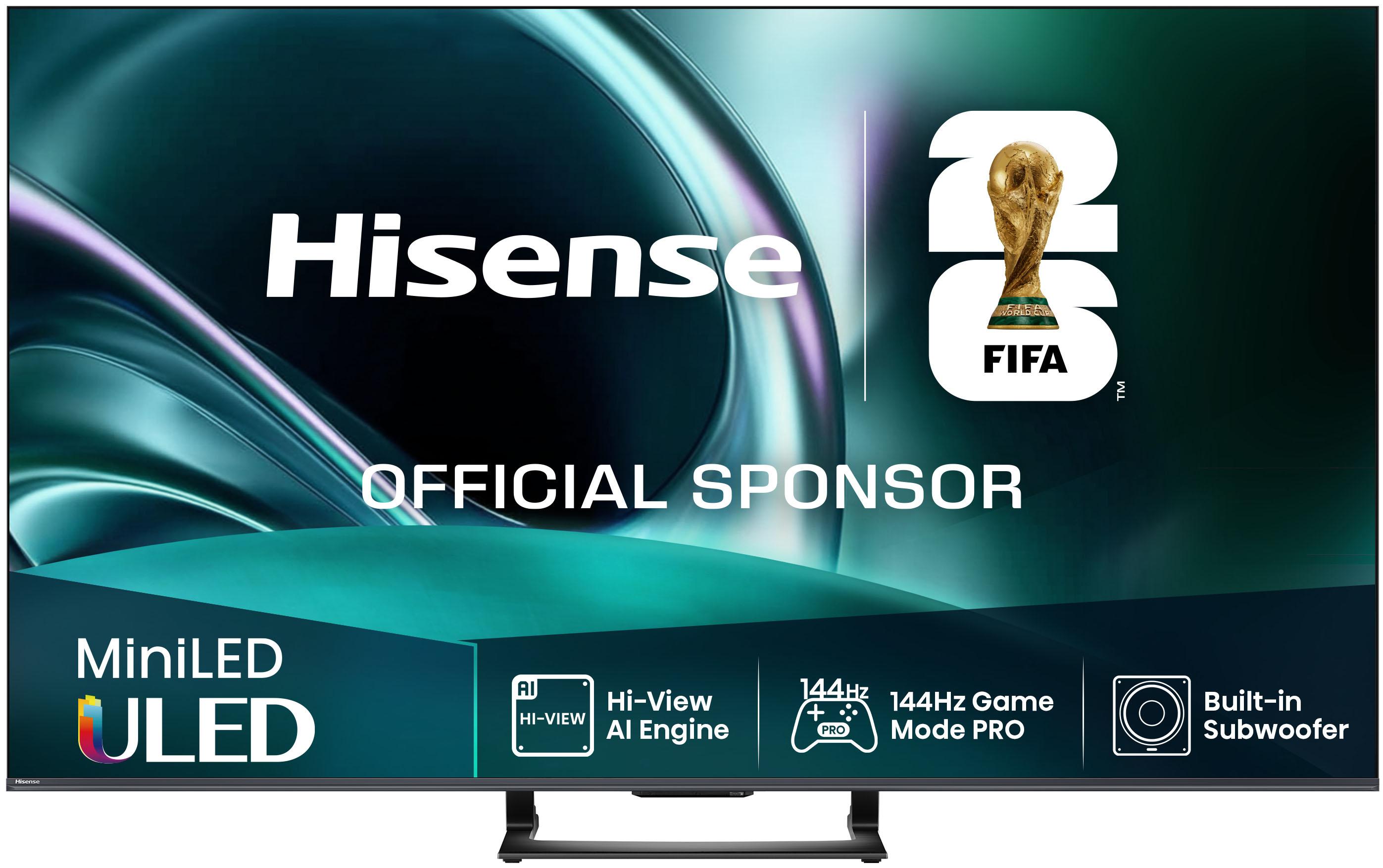 HISENSE QLED Mini LED-Fernseher "50U7Q", Energieeffizienz: E, schwarz, 50, Fernseher, 4K UHD Mini LED, QLED Mini LED-Fernseher