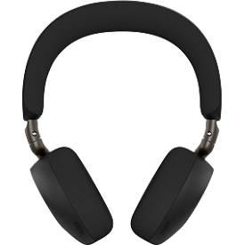 Jabra Headset Evolve3 75 MS, zertifiziert für Microsoft Teams, USB-A-Dongle/Bluetooth, bis 30 m, bis 22 h, Busylight, ClearVoice™, ANC™, schwarz