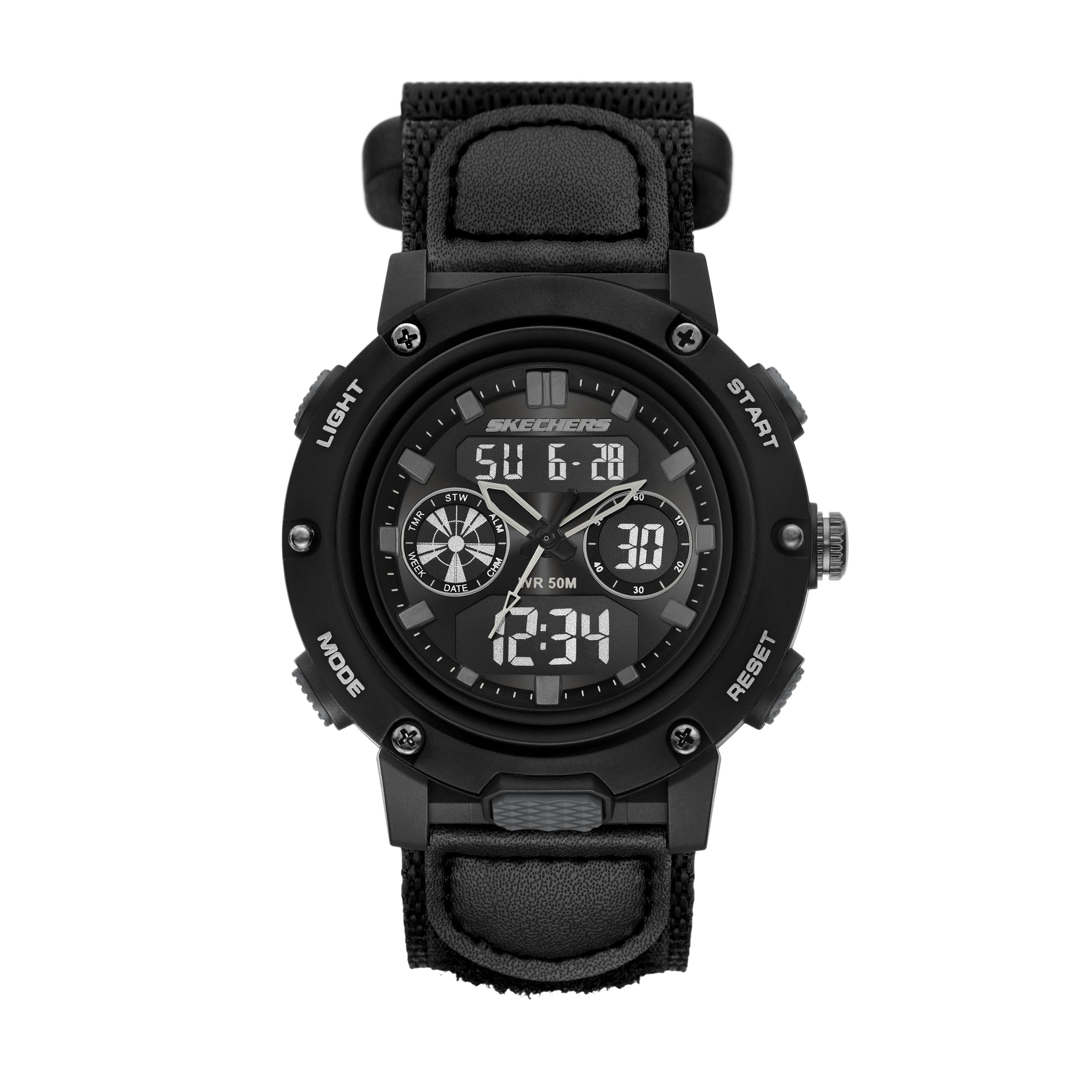 Chronograph SKECHERS “Warner”, schwarz, Armbanduhren