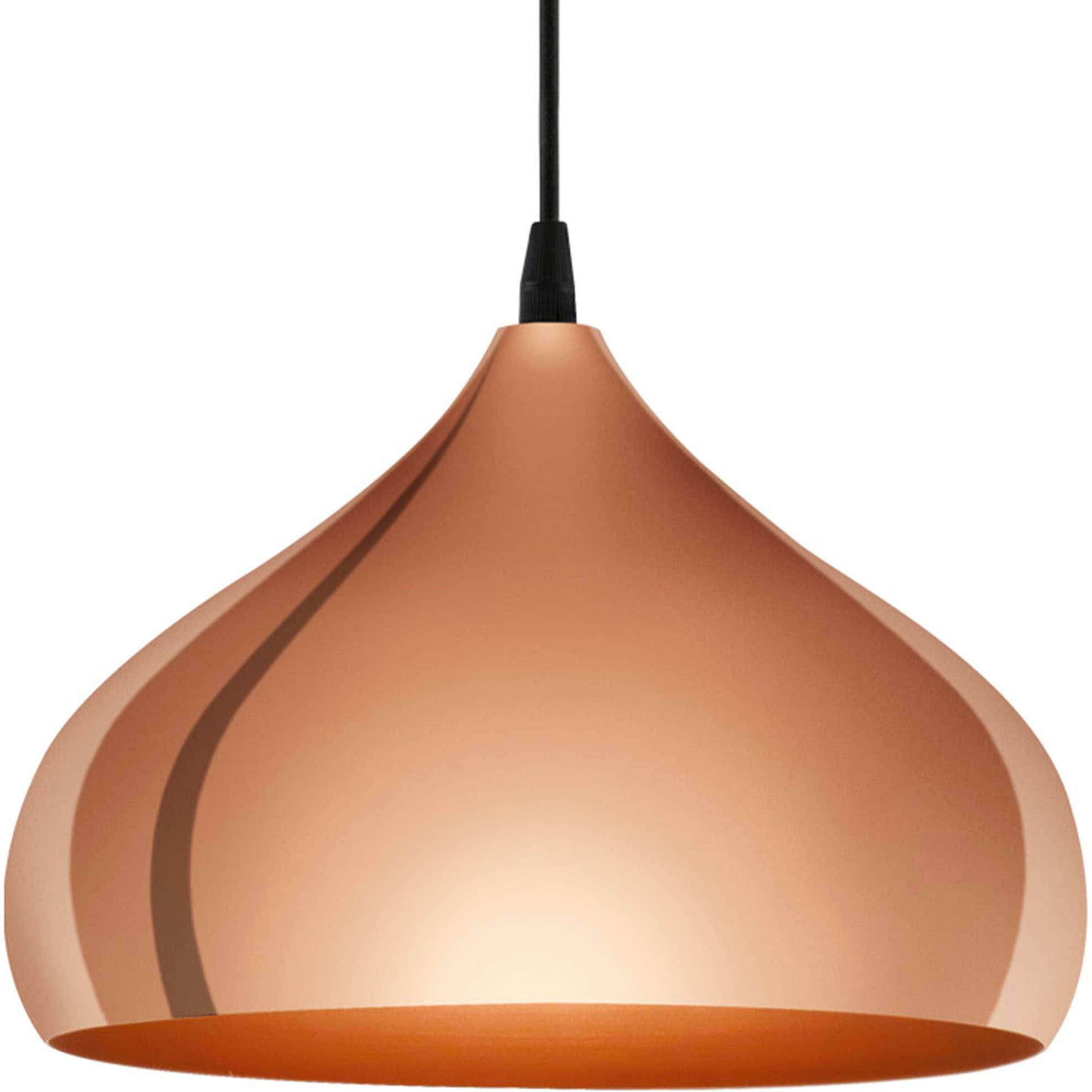 EGLO Hängeleuchte "HAPTON Pendellampe, E27, IP20, Stahl, Esszimmerlampe, Vintage, Lampe", braun (kupferfarben), 1, Ø 29cm, Leuchten, Pendelleuchte, Wo