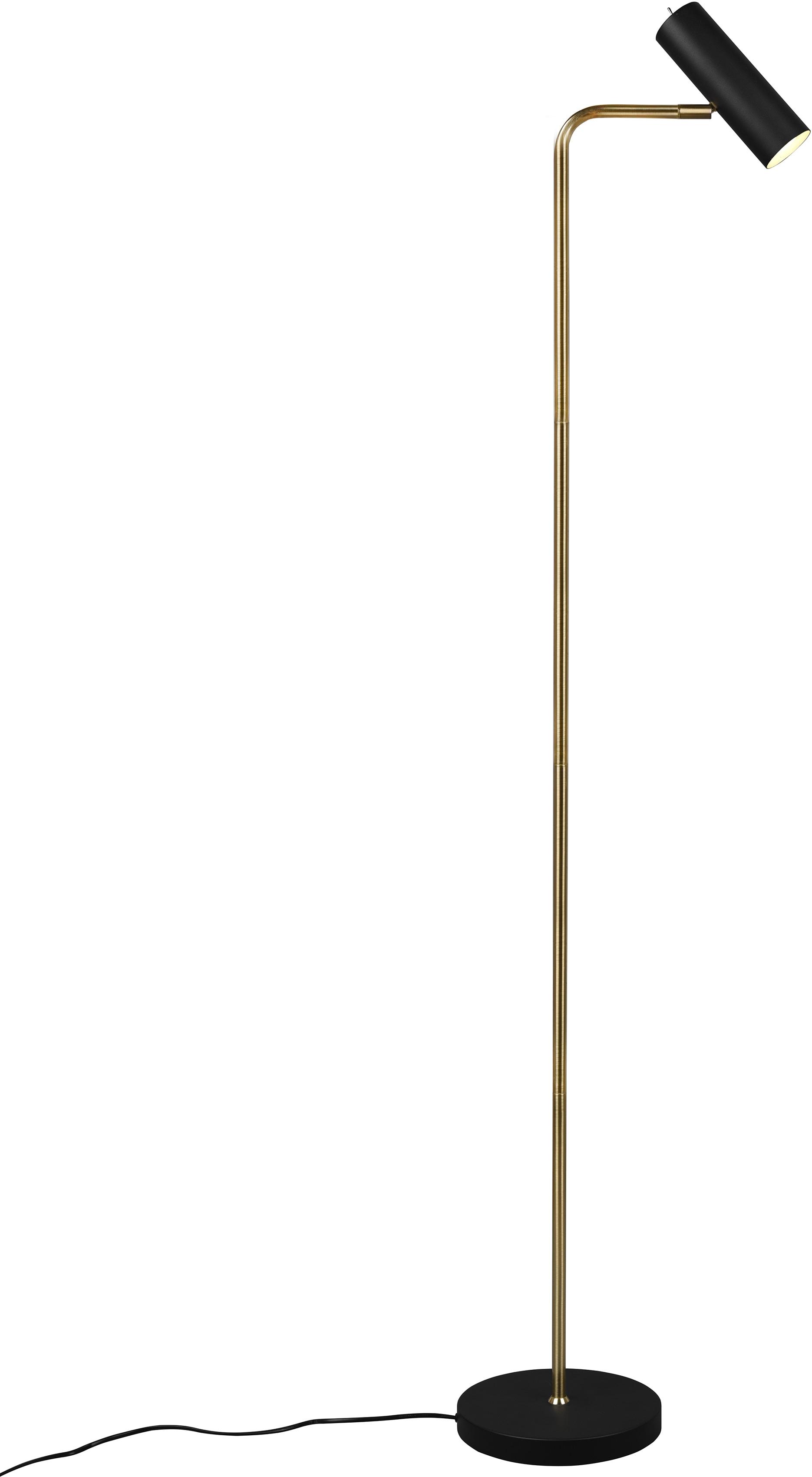 TRIO LEUCHTEN Stehlampe "Marley", grau (messingfarben), 1, Ø 6cm H: 151cm, 1 Stk., Leuchten, mit Kippschalter, GU10 Leuchtmittel frei wählbar, Stehlam