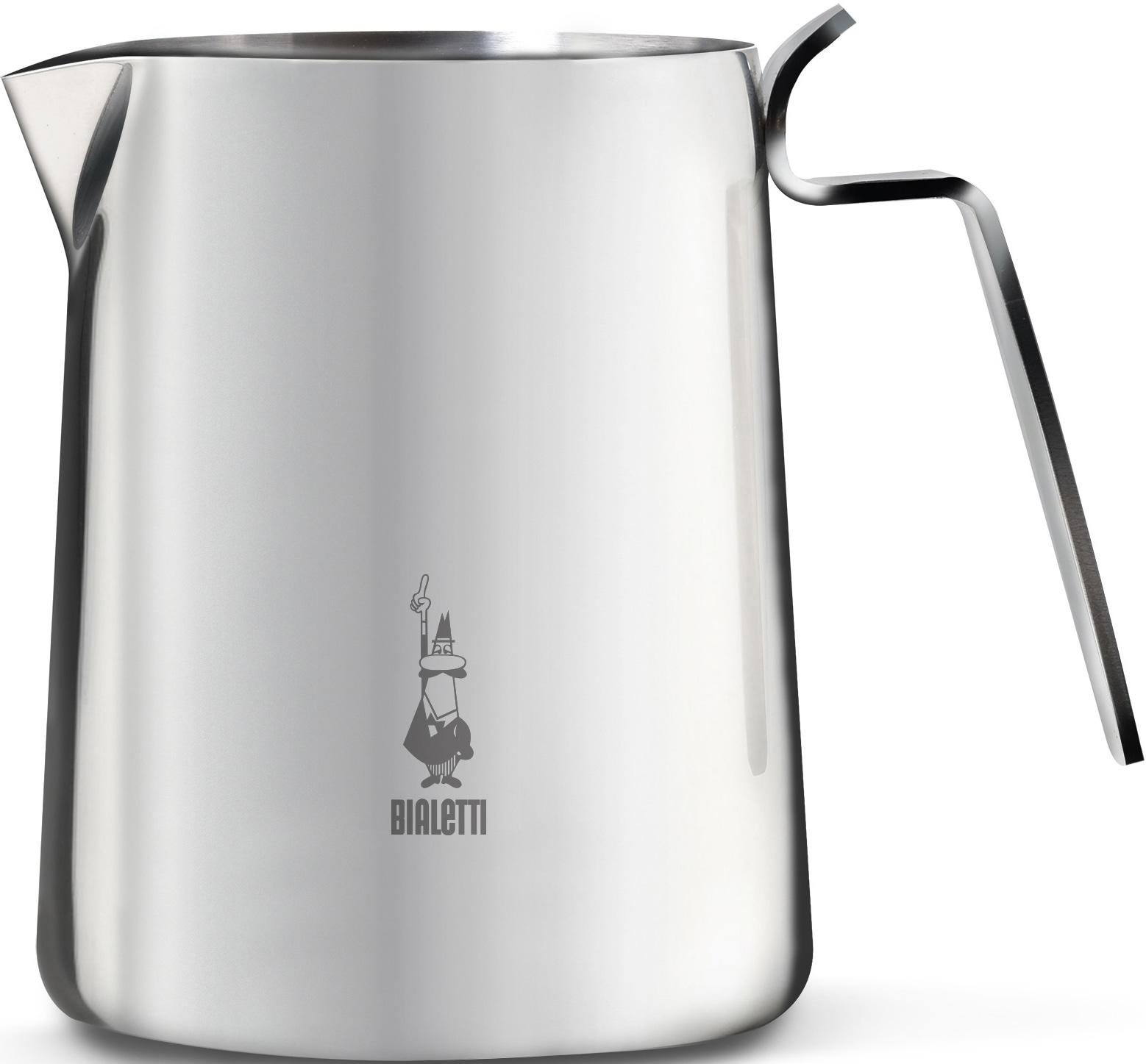 Milchkanne BIALETTI "Bricco", silber (edelstahlfarben), 0,75 l, Edelstahl 18/10, Kannen, Milchkanne, Edelstahl 18/10, zum Erwärmen, Kochen und Aufschä