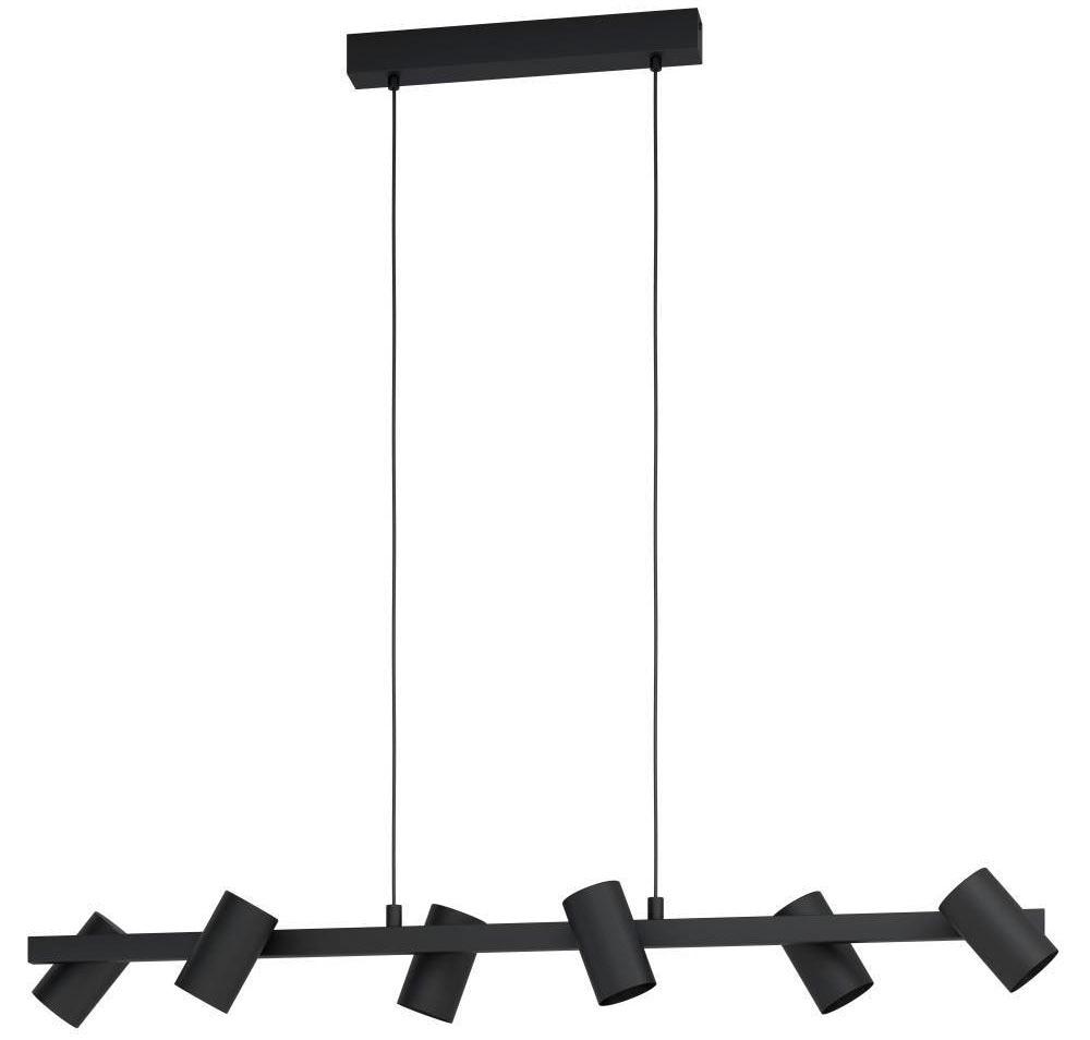 EGLO Hängeleuchte "GATUELA 1 Pendellampe, Stahl, IP20, E14, Esszimmerlampe, Modern, Lampe", schwarz, 6, H: 110cm, 1 Stk., Leuchten, Hängeleuchte, L116