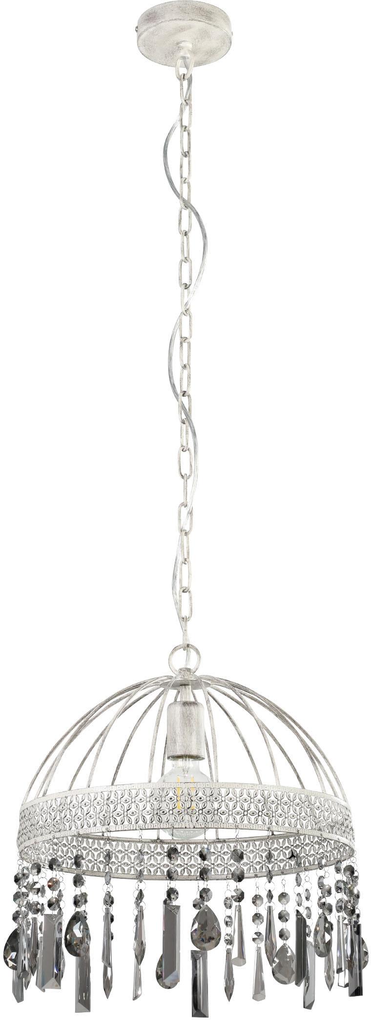 EGLO Hängeleuchte "STEELEVILLE", braun (braun, weiß), Ø 41cm H: 120cm, 1 Stk., Leuchten, Hängeleuchte in braun und weiß aus Stahl - exkl. E27 - 1X40W,