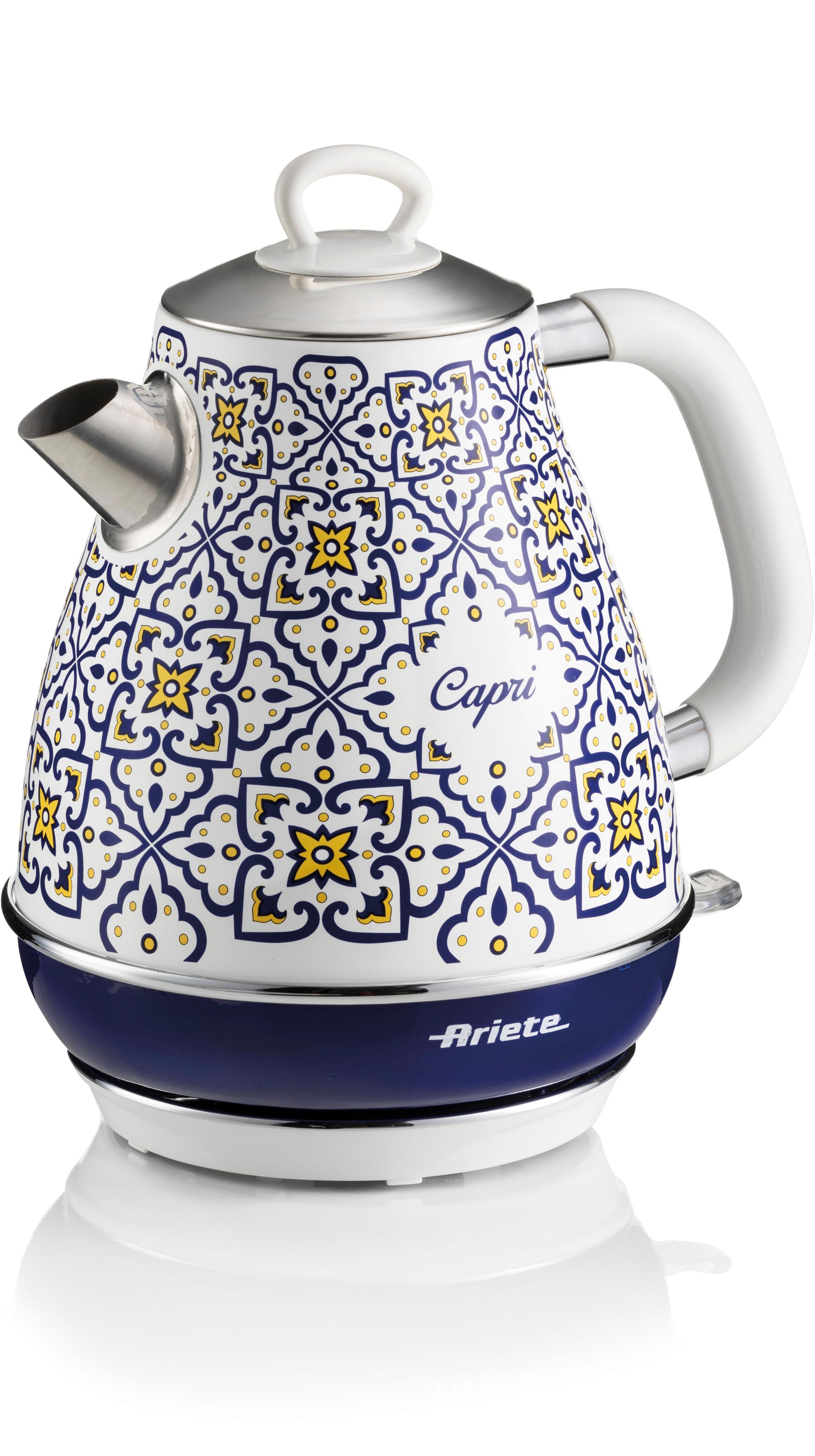 ARIETE Wasserkocher "2869CA Capri", bunt (gemuster), B:22cm H:30cm T:22cm, Wasserkocher, Wasserkocher