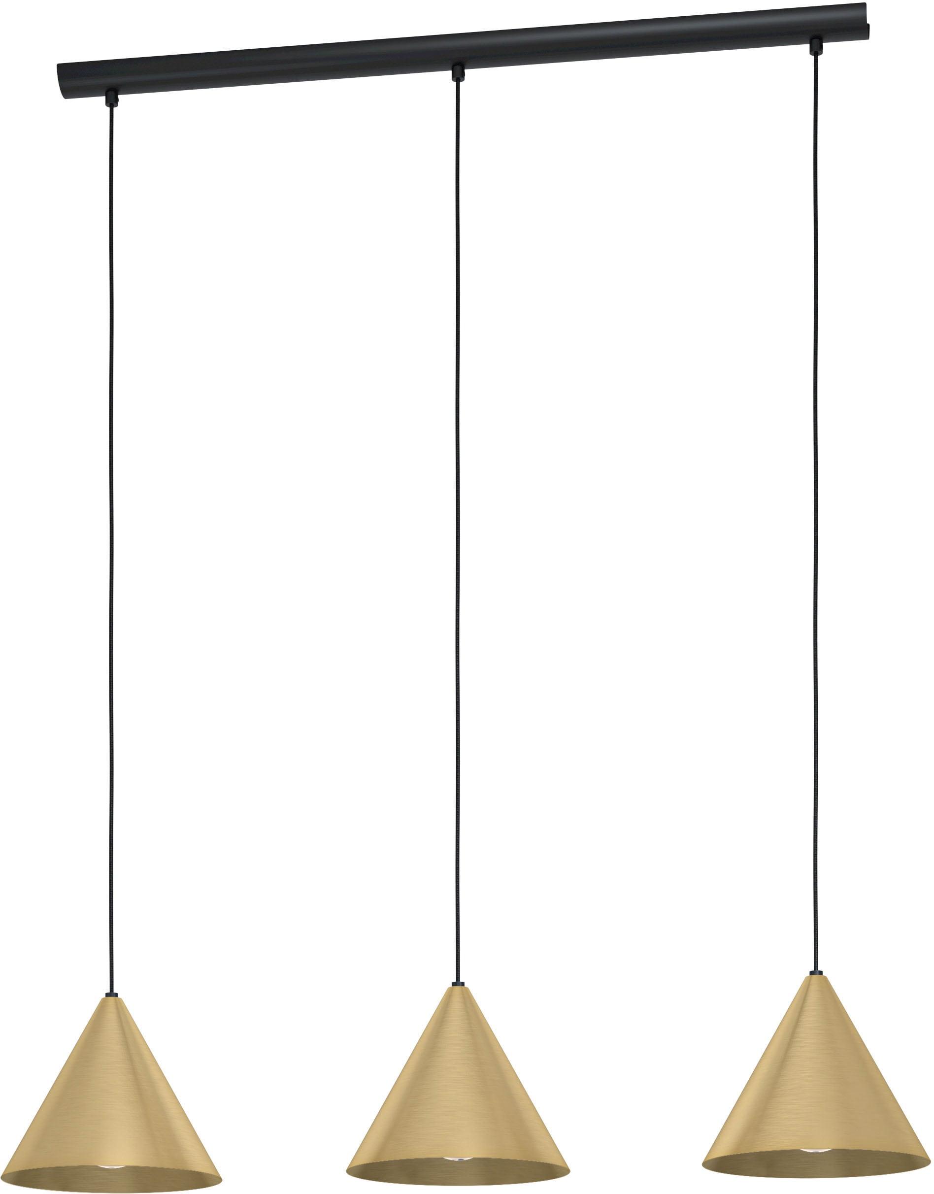 EGLO Hängeleuchte "NARICES", schwarz, H: 110cm, 1 Stk., Leuchten, Hängeleuchte in schwarz aus Stahl - exkl. E27 - 40W, Hängeleuchte