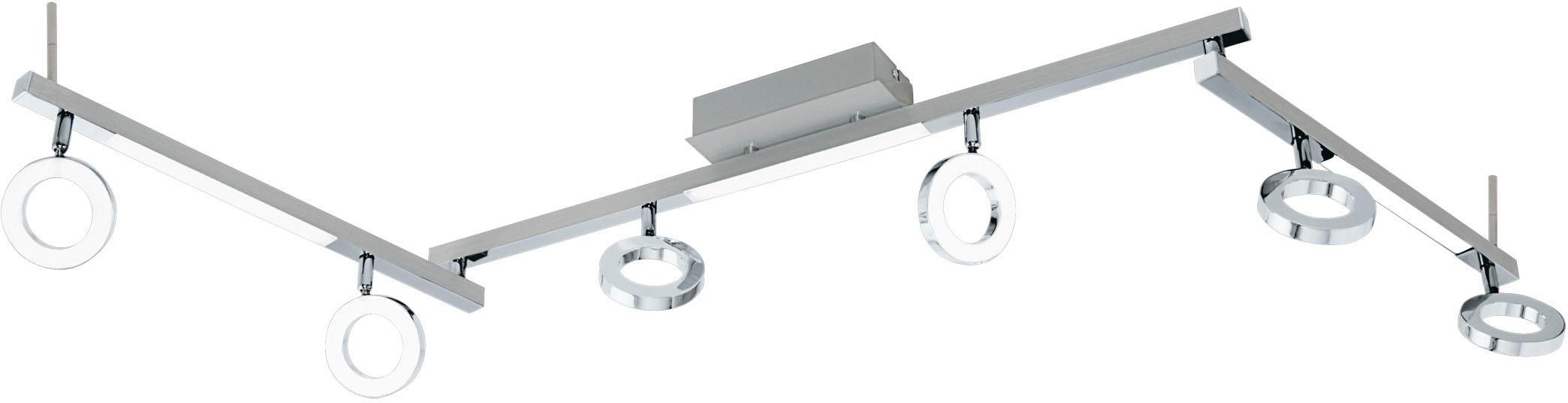 EGLO Deckenspot "CARDILLIO 1 Deckenstrahler, Alu, Stahl und Kunststoff, IP20, Flurlampe", silber (silberfarben), 9, Leuchten, Spot, L158,5 x B8,5 cm, 