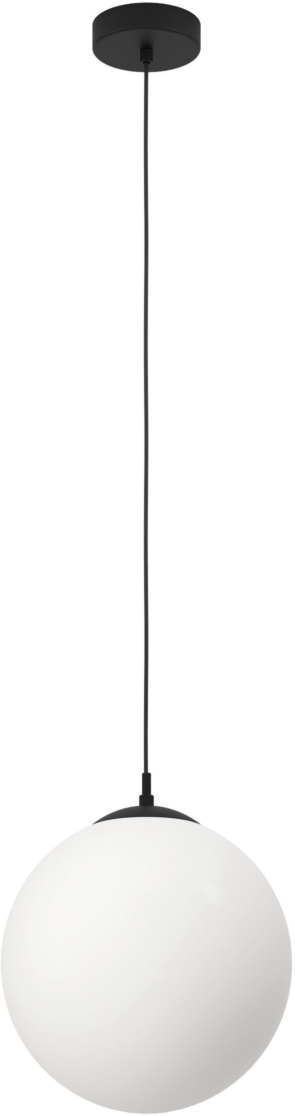 EGLO Hängeleuchte "RONDO 3 Pendellampe, Stahl und Glas, E27, IP20, Esstischlampe, Lampe", schwarz, Ø 30cm H: 110cm, 1 Stk., Leuchten, Hängeleuchte, H1