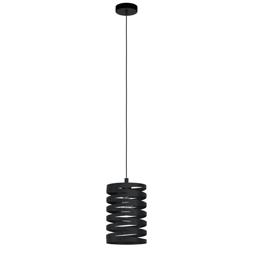 EGLO Hängeleuchte "CREMELLA Pendellampe, Stahl, IP20, E27, Esszimmerlampe, Vintage, Lampe", schwarz, 1, Ø 18cm H: 110cm, 1 Stk., Leuchten, Hängeleucht