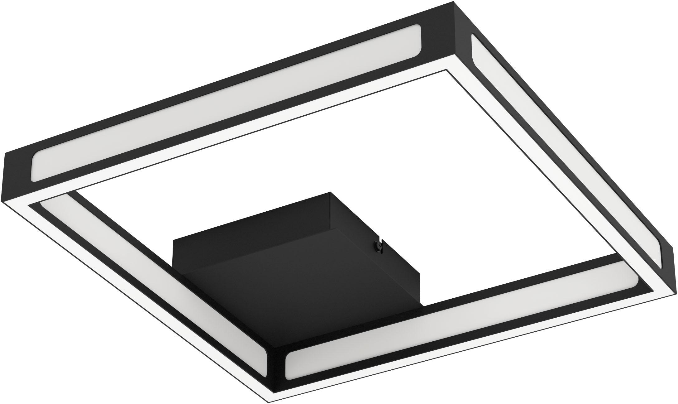EGLO Deckenleuchte "ALTAFLOR", schwarz, H: 7cm, 1 Stk., Leuchten, Deckenleuchte aus Stahl - 2,8W - Warmweiß, Deckenleuchte
