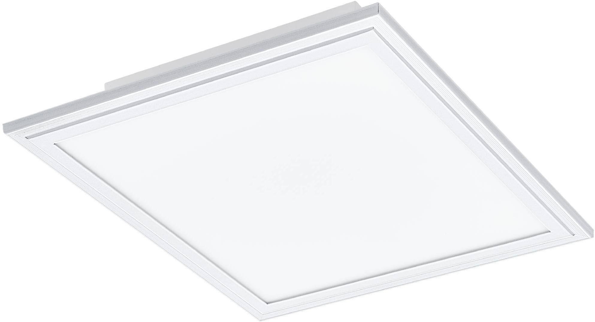 EGLO Deckenleuchte "SALOBRENA-Z", weiß, H: 5cm, 1 Stk., Leuchten, Disco-Modus, App/Sprachsteuerung Alexa,‎30x30x5cm, exkl. Fernbedienung, Deckenleucht