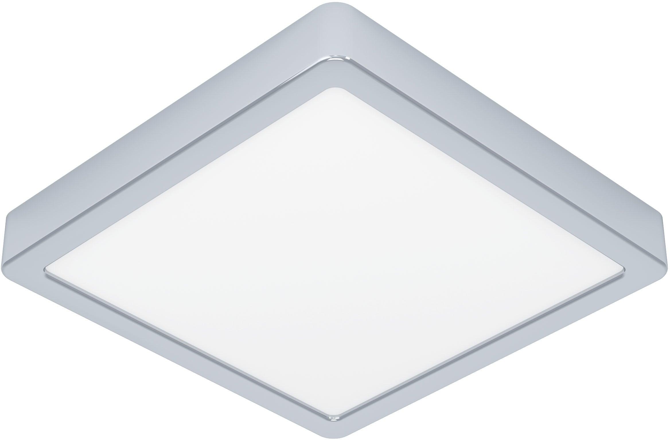 EGLO Deckenleuchte "FUEVA 5", grau (chromfarben), H: 2,9cm, 1 Stk., Leuchten, Deckenleuchte aus Stahl - 17W - Warmweiß, Deckenleuchte