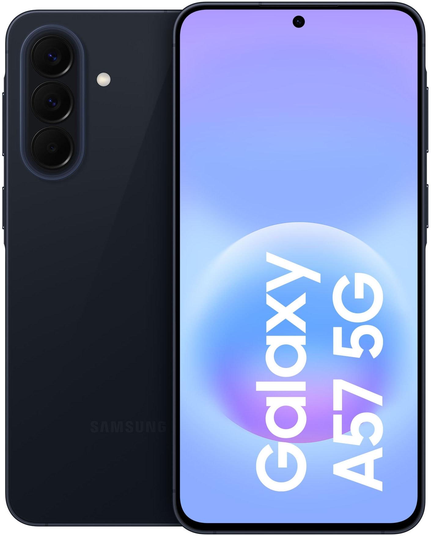SAMSUNG Smartphone "Galaxy A57 5G", Energieeffizienz: A, awesome navy, 128 GB, Mobiltelefone, Smartphone