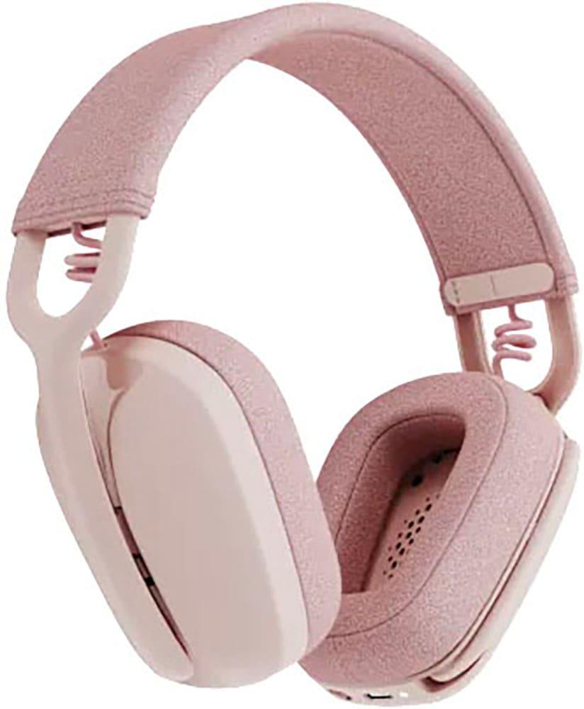 LOGITECH Kopfhörer "Zone Vibe 100", rosa, B:19,6cm H:8,5cm T:21,8cm, Kopfhörer, Kopfhörer