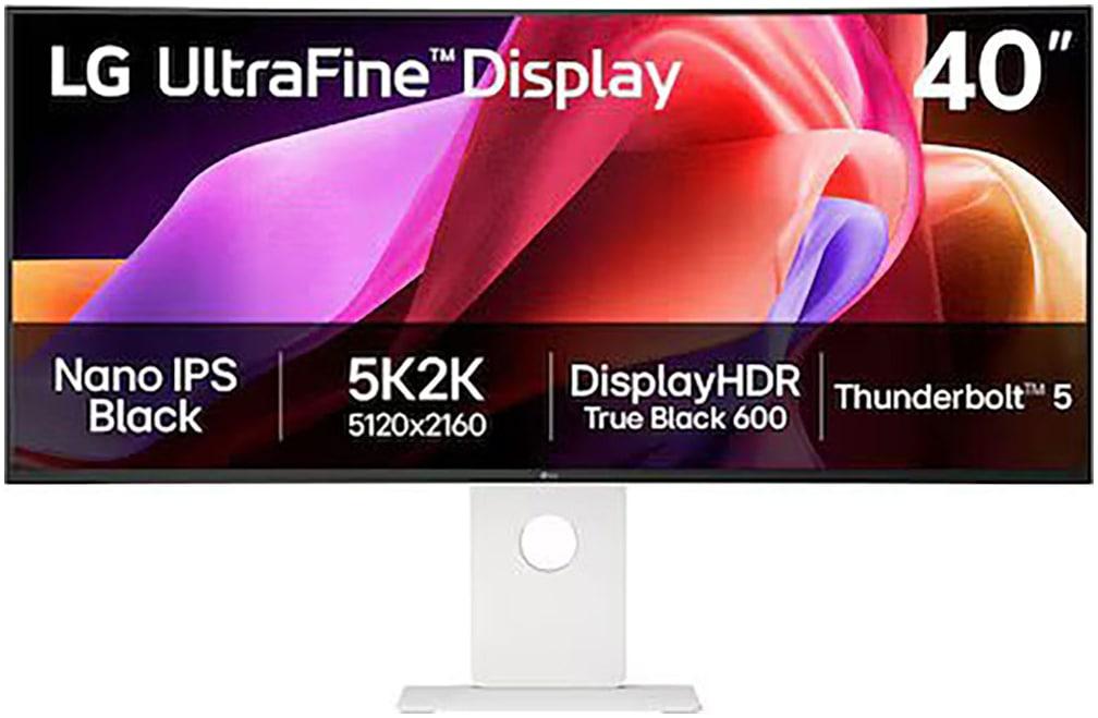 LG Curved-Gaming-Monitor "40U990A", Energieeffizienz: F, weiß, schwarz, B:94,77cm H:41,98cm T:10,63cm, Monitore, Curved-Gaming-Monitor