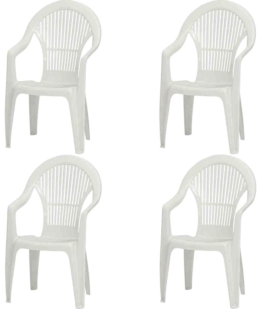 Gartensessel SIENA GARDEN "Vega", weiß, B:55cm H:93cm T:49cm, Sessel, Gartensessel