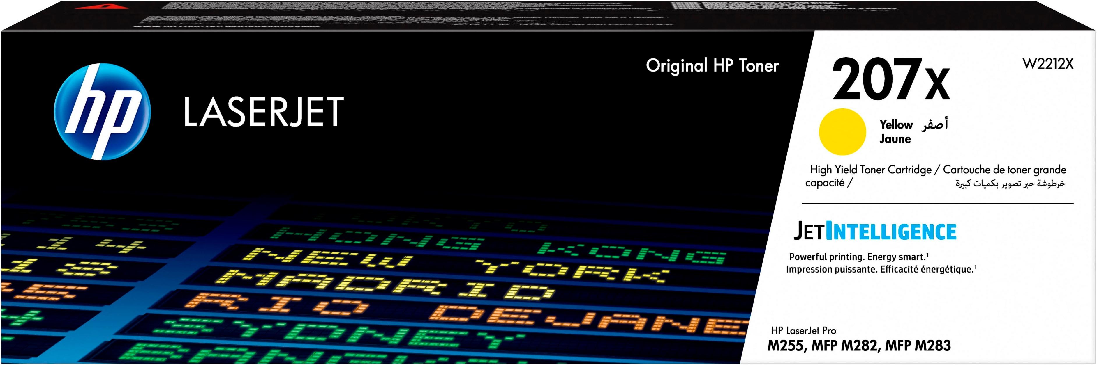 HP Tonerpatrone "HP original Toner 207 Größe A+X, Farben B/C/M/Y", gelb (gelb 2), Tonerpatronen, Tonerpatrone