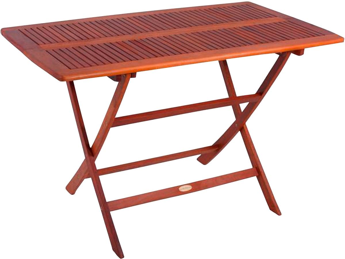Gartentisch GARDEN PLEASURE "ORLANDO", braun (braun, holzoptik), B:70cm H:73,5cm T:120cm, Tische, Gartentisch