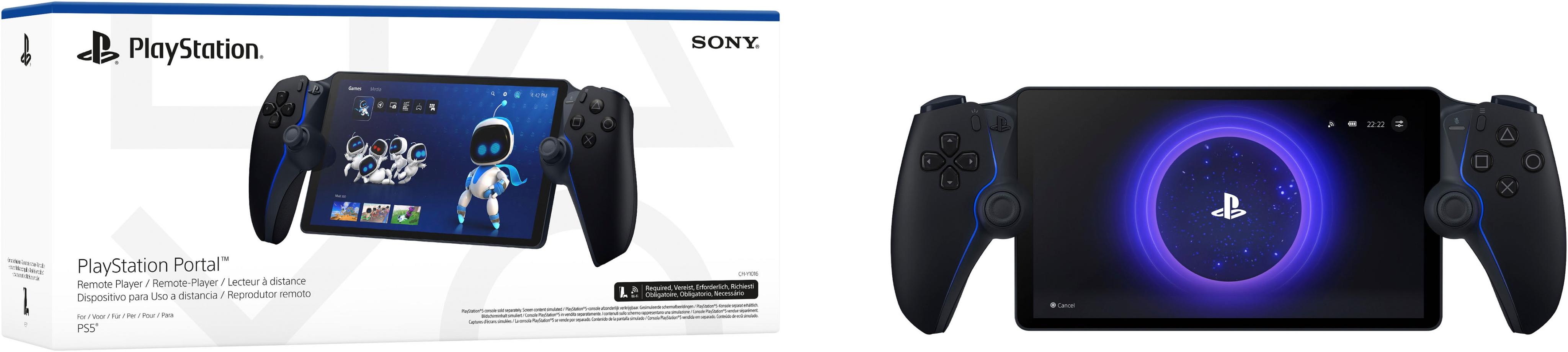 PLAYSTATION 5 Spielekonsole “Portal™ Remote-Player”, schwarz (mitternachtsschwarz), B:33,7cm H:15cm T:9,5cm, Spielekonsolen