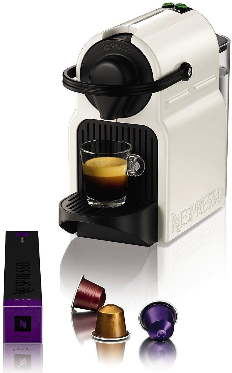 NESPRESSO Kapselmaschine "XN1001 Inissia von Krups", weiß, B:12cm H:23cm T:32cm, Kaffeemaschinen, Wassertankkapazität: 0,7 Liter, inkl. Willkommenspak