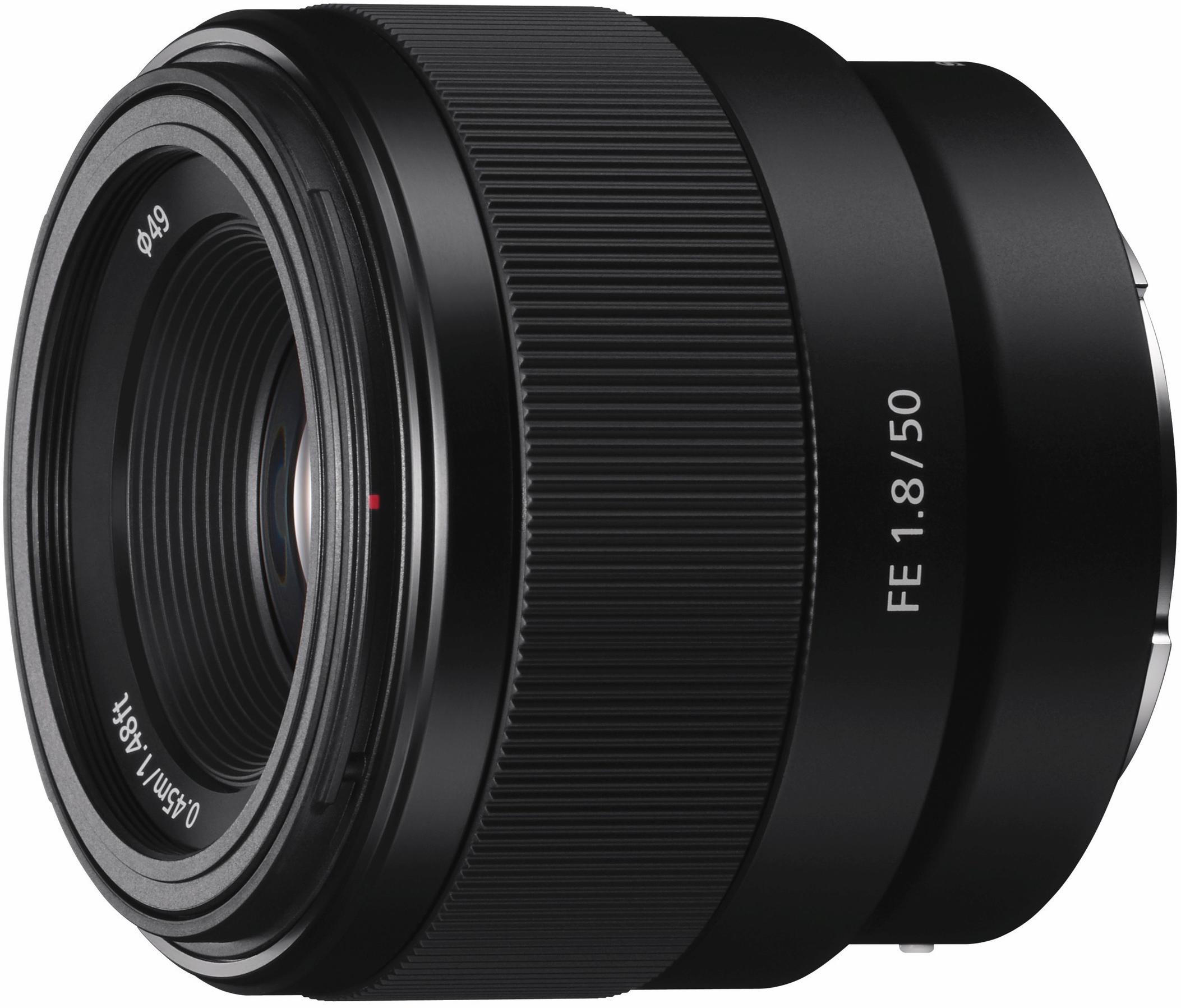 SONY Objektiv “SEL-50F18F E-Mount Vollformat”, schwarz, Ø:6,86cm, Objektive, FE 50mm F1.8 Vollformat E-Mount (APS-C-kompatibel mit 75mm)