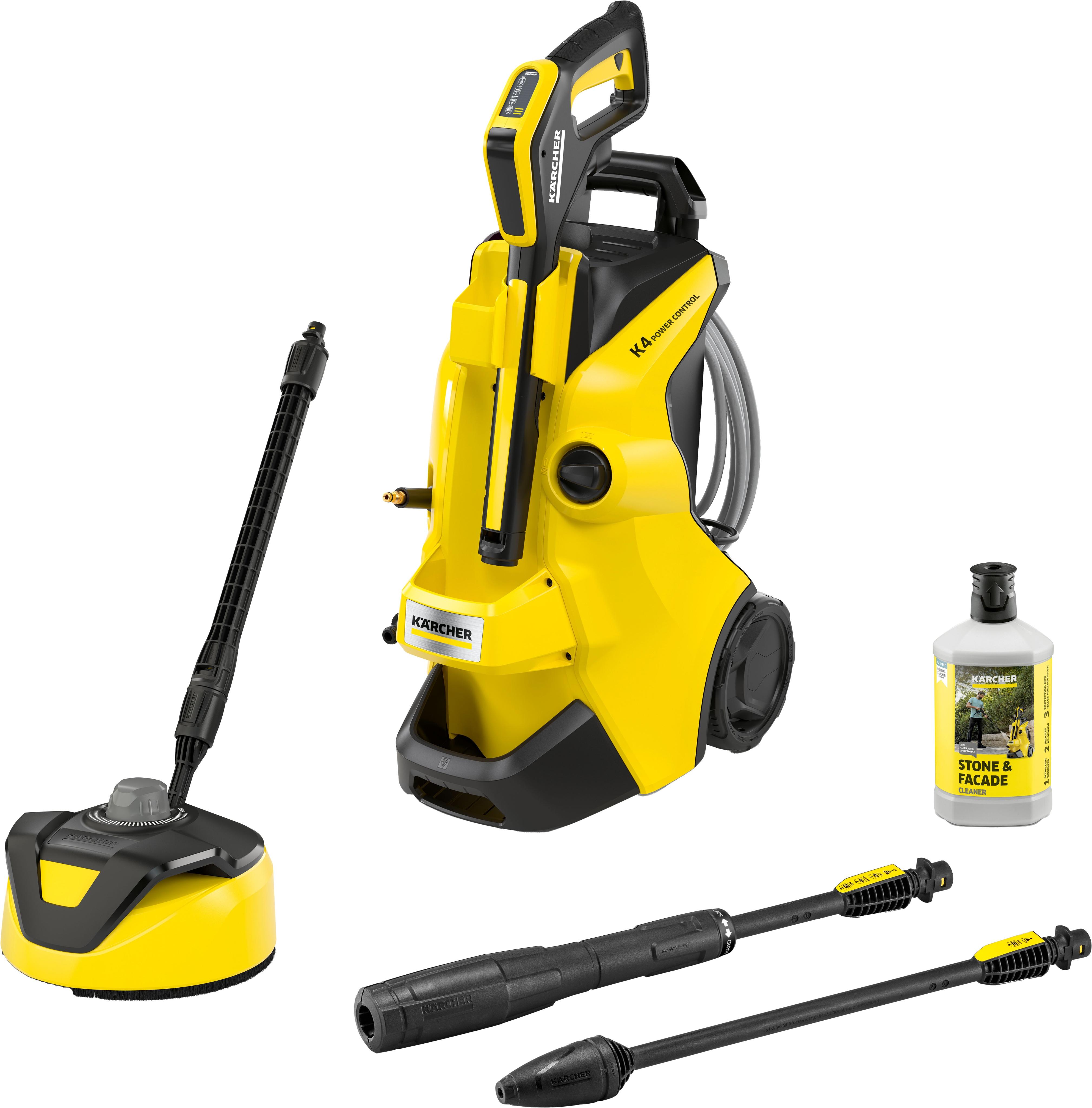 Hochdruckreiniger KÄRCHER "K 4 Power Control Flex Home", gelb, B:30,6cm H:58,4cm L:40,5cm, Kunststoff, Hochdruckreiniger, Hochdruckreiniger, PremiumFl