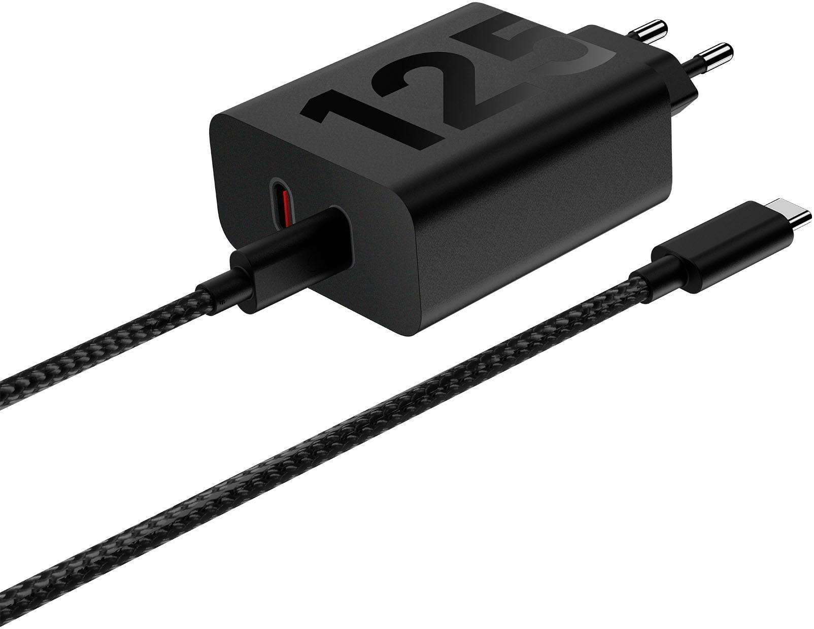 MOTOROLA Smartphone-Ladegerät "125W-TURBOPOWER™ DUO", schwarz, B:5,6cm H:5,5cm T:2,9cm, Ladegeräte, Smartphone-Ladegerät