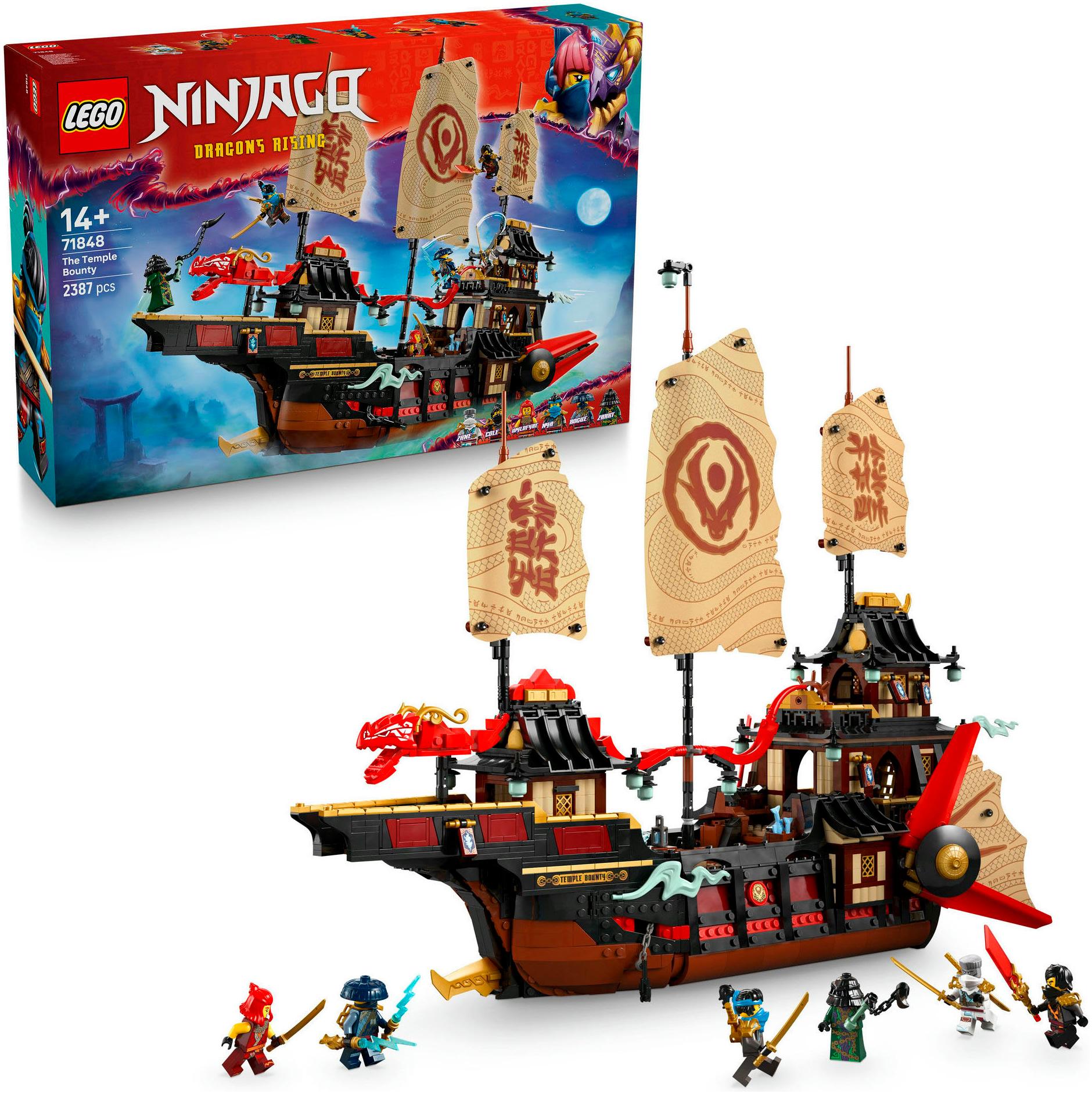 Konstruktionsspielsteine LEGO "Der Tempel-Flugsegler (71848), LEGO Ninjago", bunt, Spielbausteine, Kinder, Kunststoff, Made in Europe