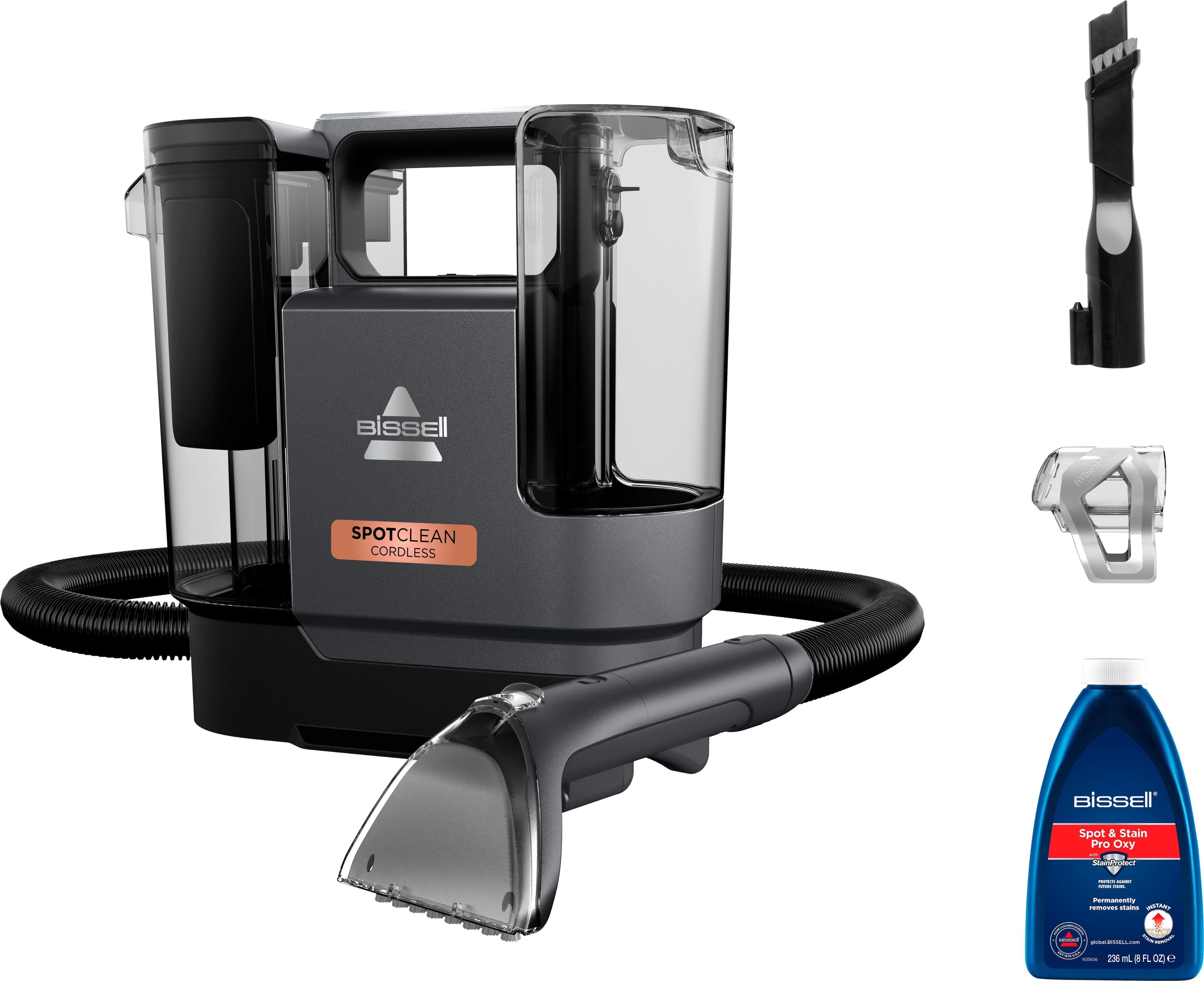 BISSELL Wasch-Sauger "3681N SpotClean Cordless, leicht, klein, kabellos, Dual-Tank", schwarz (schwarz, kupferfarben), B:20cm H:30cm T:29cm, Mehrzwecks