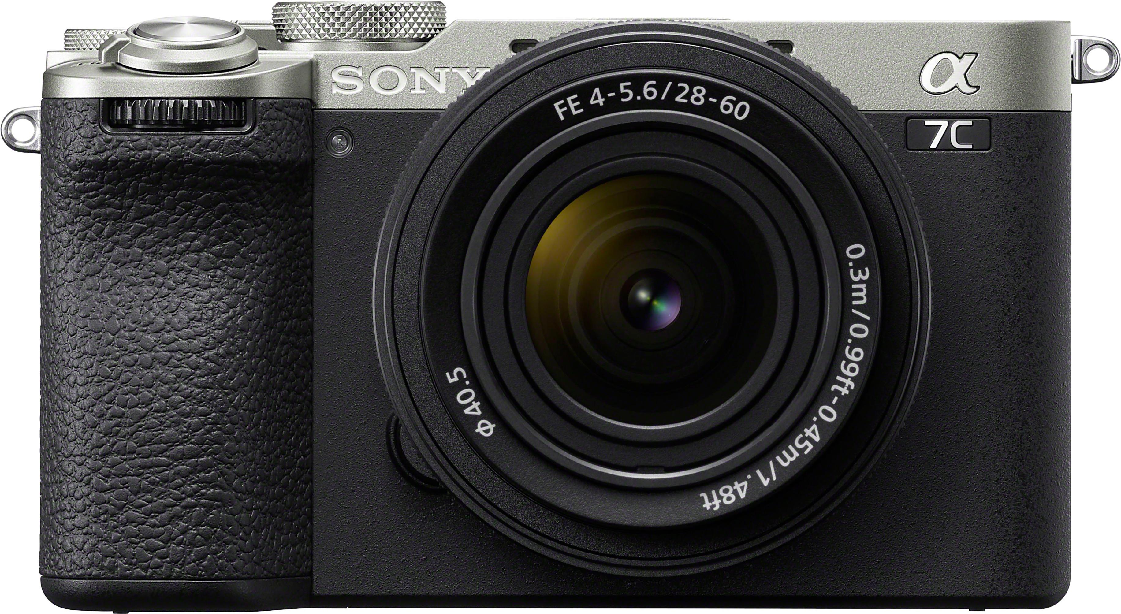 SONY Systemkamera “Alpha 7C II”, schwarz (silber, schwarz), B:12,4cm H:7,11cm T:6,34cm, Fotokameras
