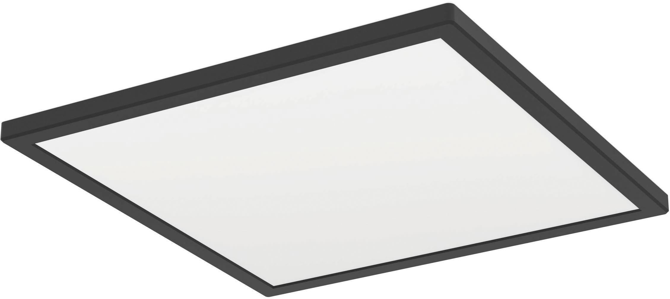 EGLO Deckenleuchte "Rovito-R Deckenlampe, Deckenbeleuchtung, Badlampe, Kunststoff, IP44", schwarz, 1, H: 3cm, 1 Stk., Leuchten, Wand-/Deckenleuchte - 