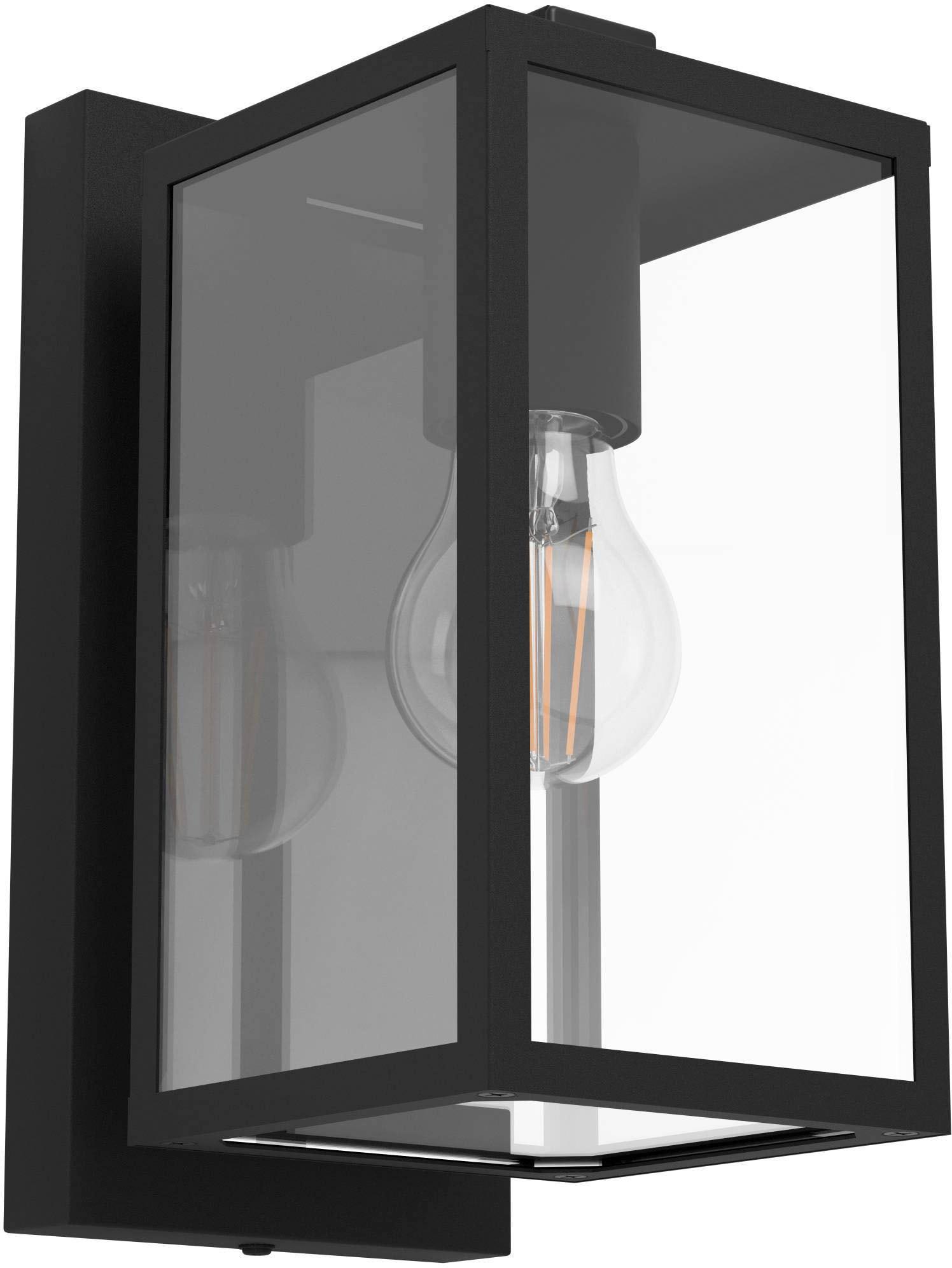 EGLO Deckenleuchte "BUDRONE", schwarz, H: 27cm, 1 Stk., Leuchten, Außenbeluchtung, Wandlampe außen, IP44, modern, ‎E27, 40W, Deckenleuchte