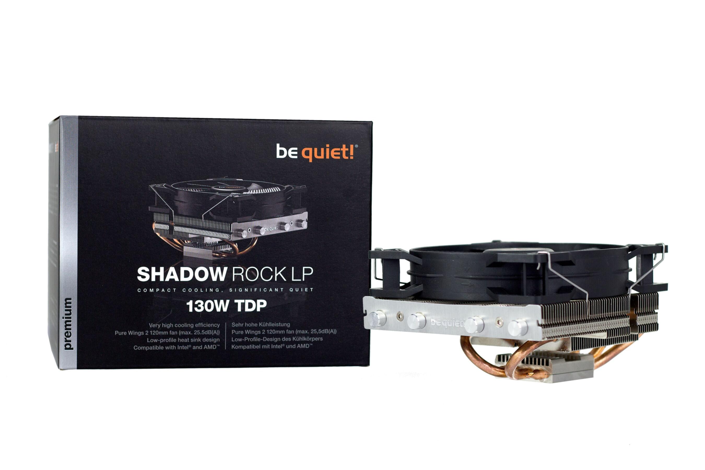 BE QUIET Gehäuselüfter "Shadow Rock LP", schwarz, B:16,3cm H:13,8cm T:17,2cm, Computer-Kühler, Gehäuselüfter