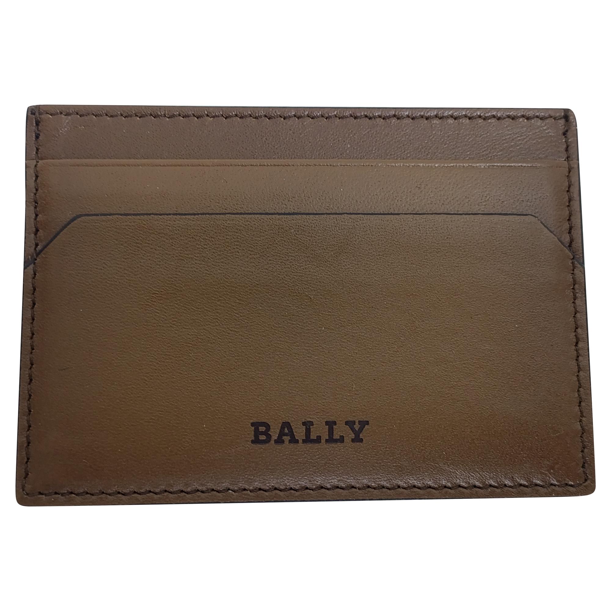 Bally Kaarthouder in Bruin Leer