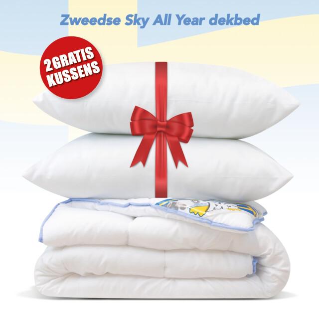 Swedish Sky All year dekbed + 2 hoofdkussen litsjumeaux dekbed set 240x200 cm